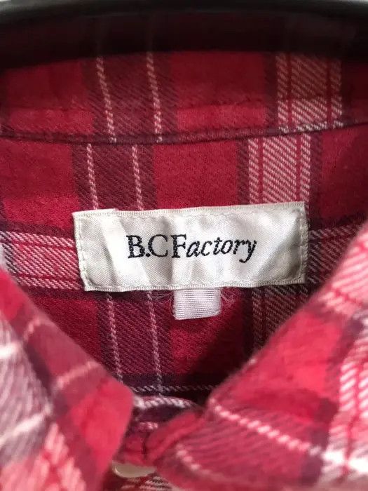 Japanese Brand Vintage BC Factory Plaid Tartan Flannel Shirt 👕 Size US XL / EU 56 / 4 - 3 Thumbnail