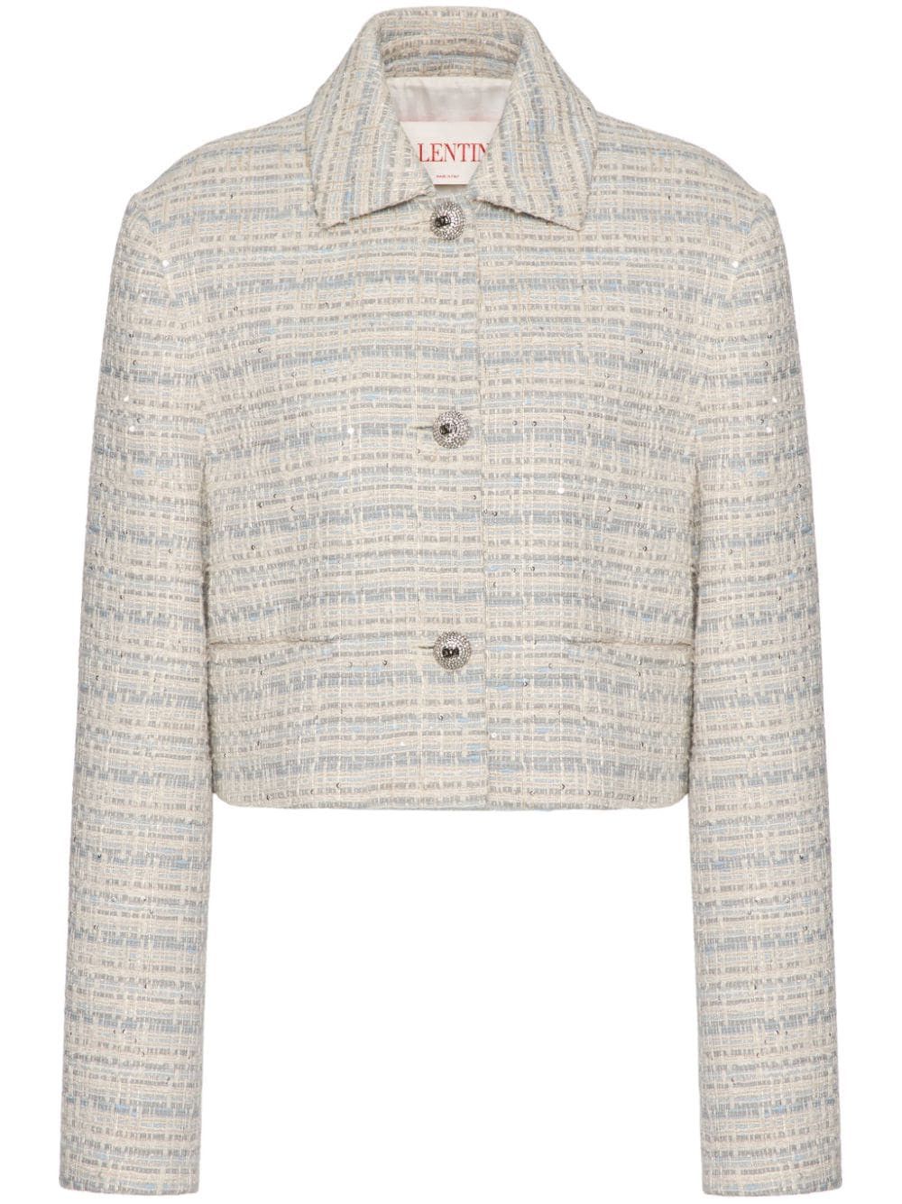 Valentino TWEED SHORT JACKET Size S / US 4 / IT 40 - 1 Thumbnail