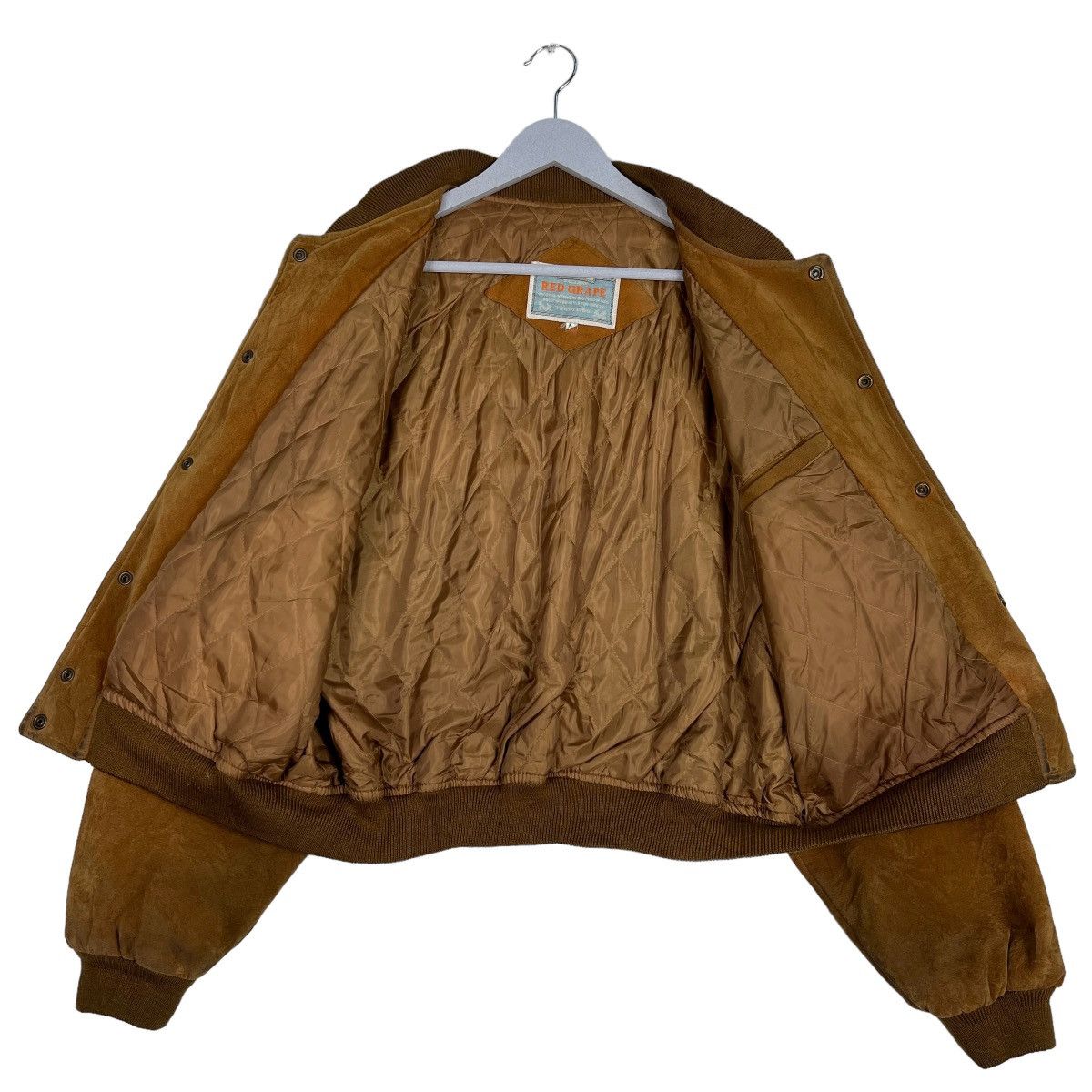 Japanese Brand 🔥 VINTAGE RED GRAPE AMBITIOUS VELVET BOMBER JACKET Size US M / EU 48-50 / 2 - 11 Thumbnail
