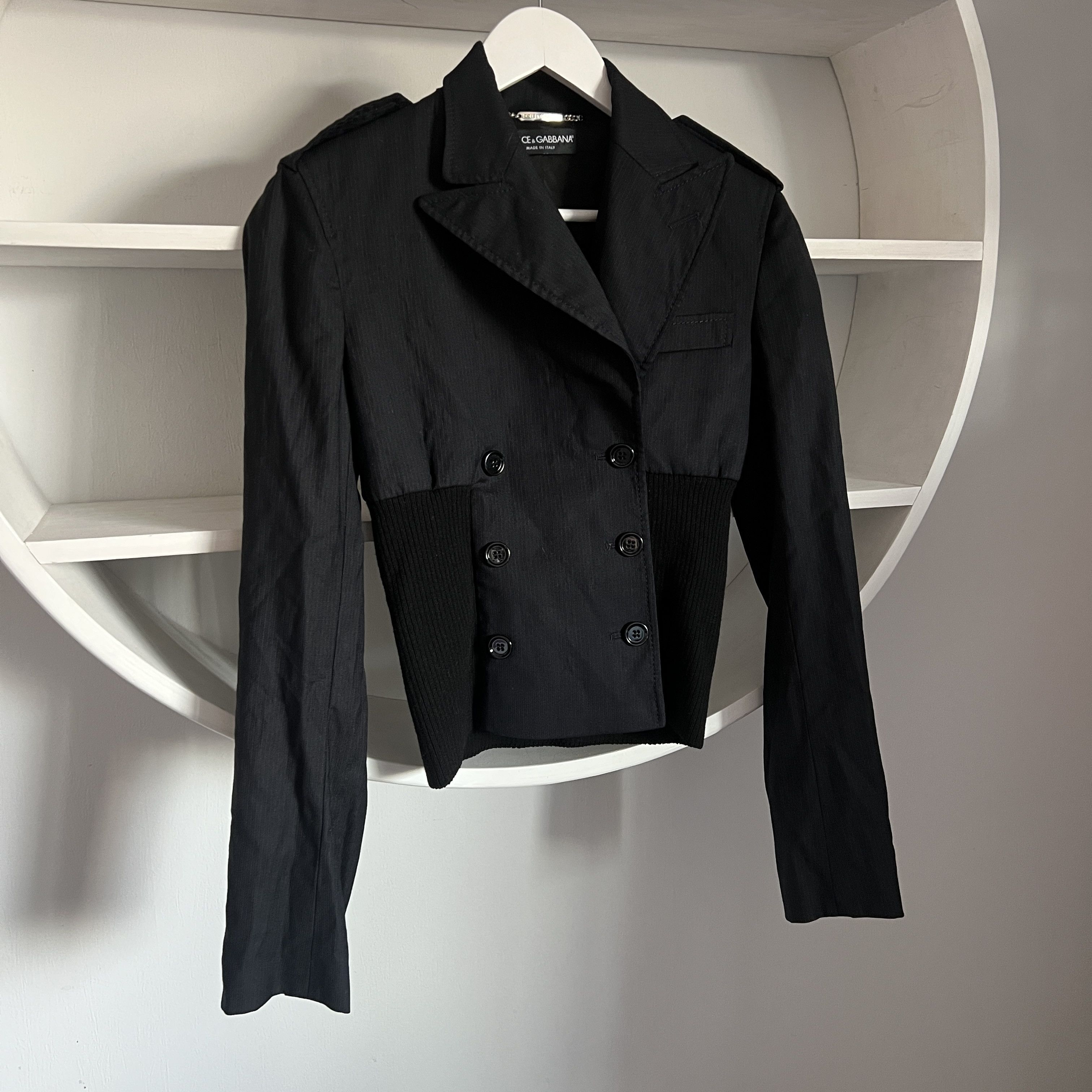 Dolce & Gabbana Women's DOLCE GABBANA Back Wool Blazer Jacket Size XS / US 0-2 / IT 36-38 - 2 Thumbnail
