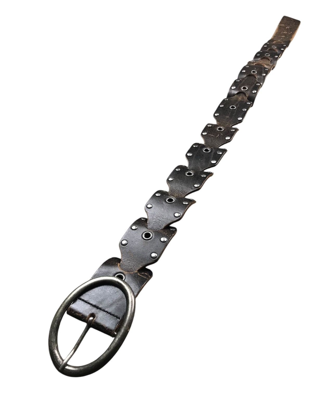 Max Mara × Sportmax STUDDED LEATHER WAIST BELT STEAMPUNK SPORTMAX BY MAX MARA Size ONE SIZE - 6 Thumbnail