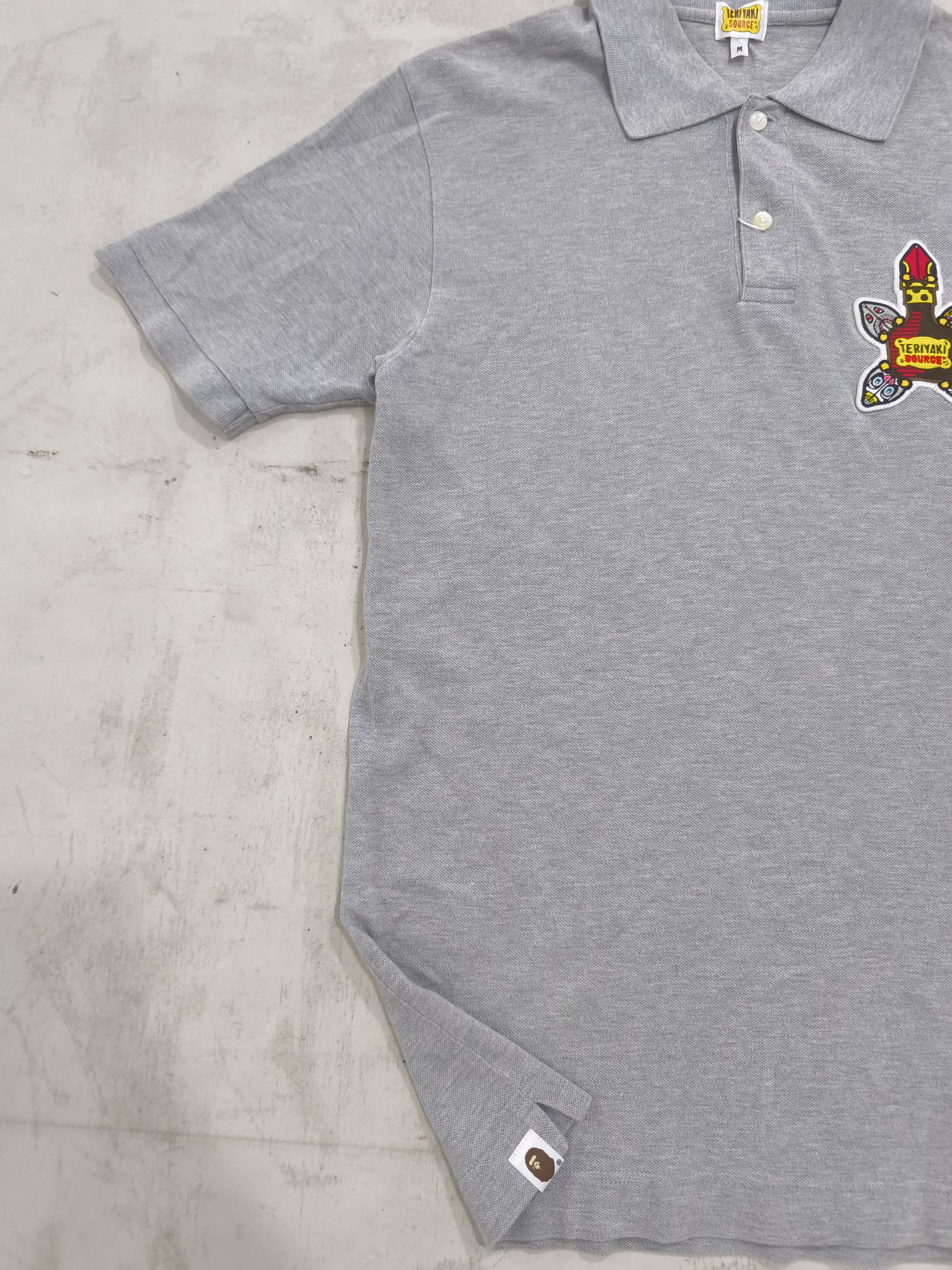 Bape OG Bape Grey Teriyaki Boyz Polo Size US M / EU 48-50 / 2 - 2 Thumbnail