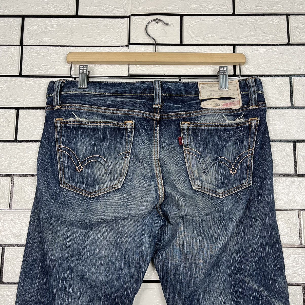 Japanese Brand Vintage Edwin Lot 503 Flare Denim Size 34" / US 12 / IT 48 - 8 Thumbnail