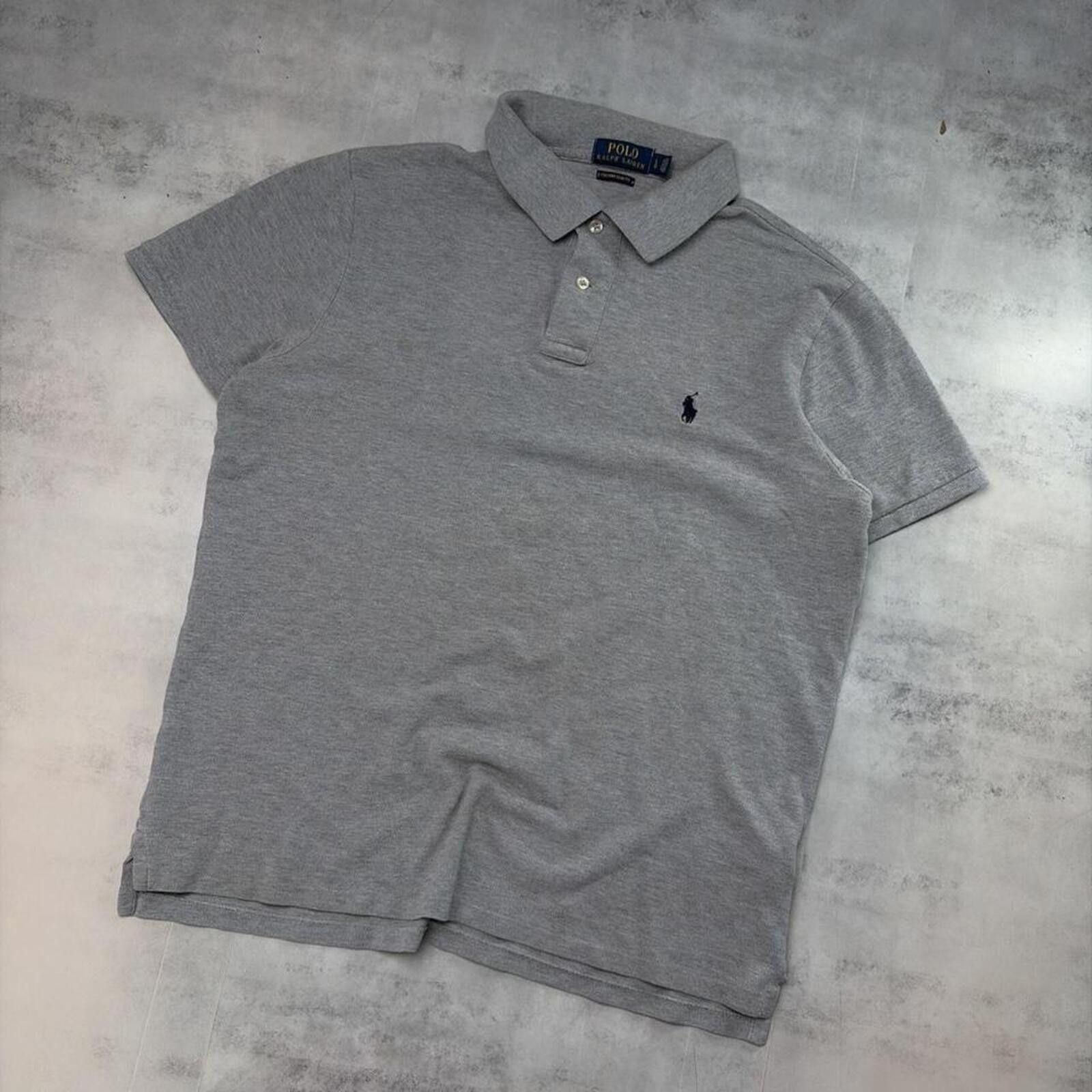Polo Ralph Lauren Y2K Grey Polo Ralph Lauren Distressed Skater Polo Shirt Size US L / EU 52-54 / 3 - 2 Thumbnail