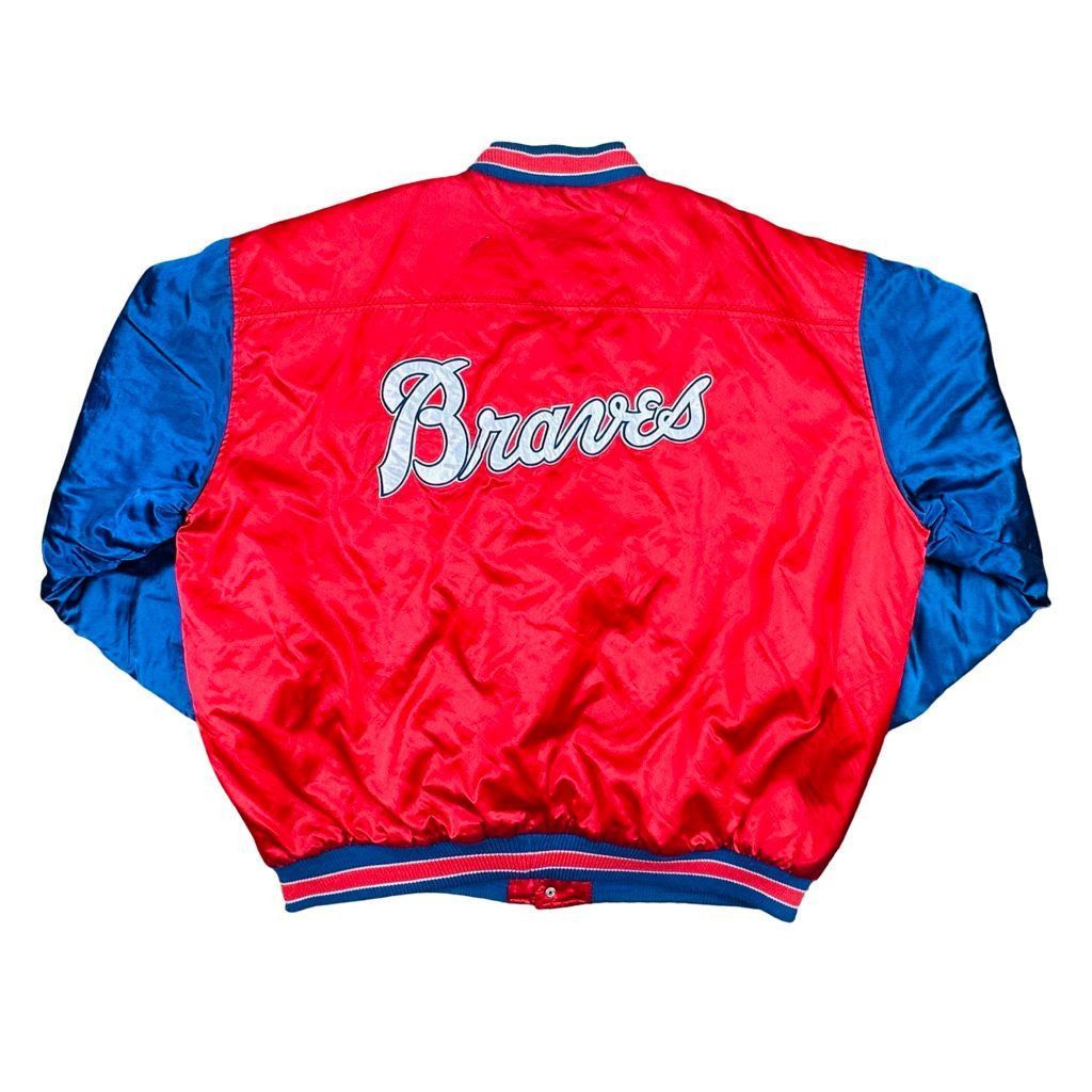 Cooperstown Collection Vintage G-III Atlanta Braves Satin Bomber Jacket - Size XXL Size US XXL / EU 58 / 5 - 4 Thumbnail
