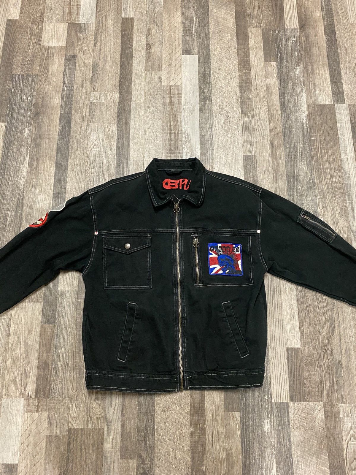 Vintage Vintage Sk8punk Plugg Co Punk Rock Jacket Rare Zip up Y2k Size US M / EU 48-50 / 2 - 7 Thumbnail