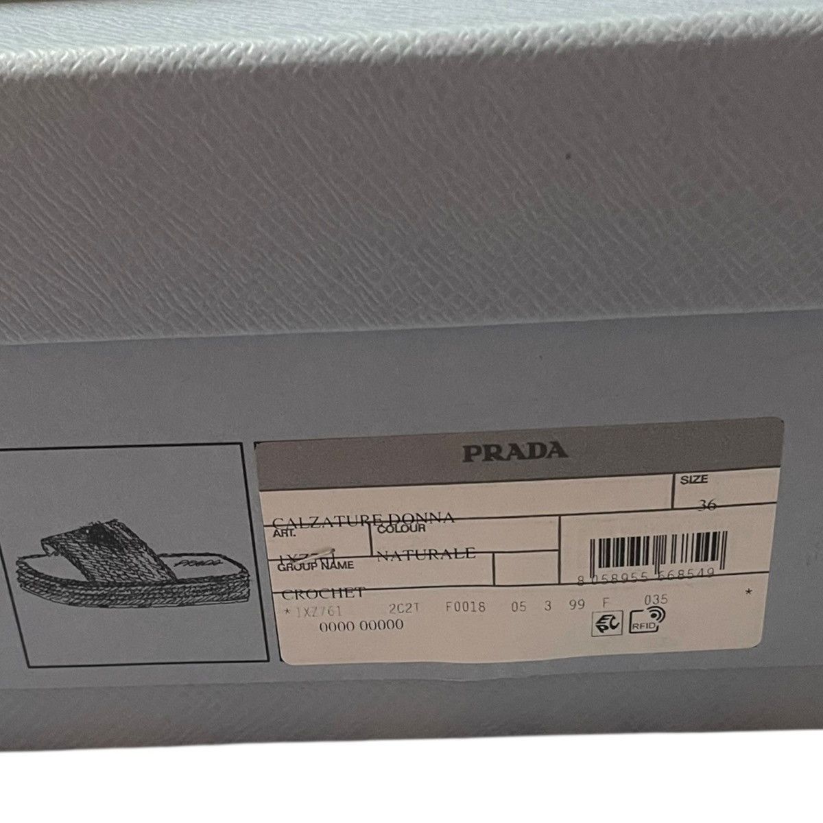 Prada Prada crochet platform sandals in raffia, size 36 Size US 6 / IT 36 - 8 Thumbnail
