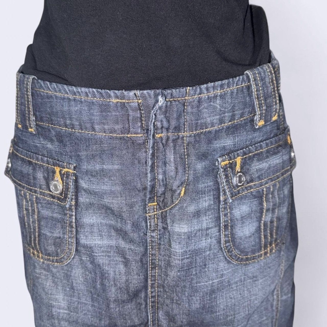 Other Vintage 2000s London Jean Blue Denim Skirt | Size 2 Small Size 26" / US 2 / IT 38 - 4 Thumbnail
