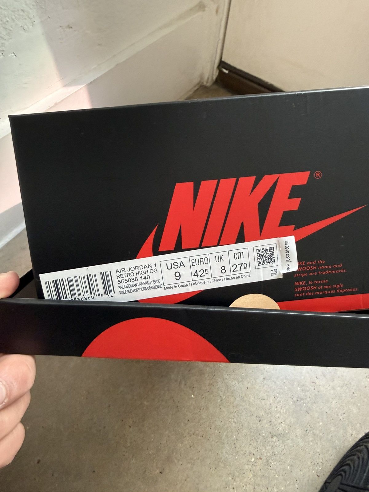 Nike Nike Retro Air Jordan 1 Obsidian Hi Size US 9 / EU 42 - 8 Thumbnail