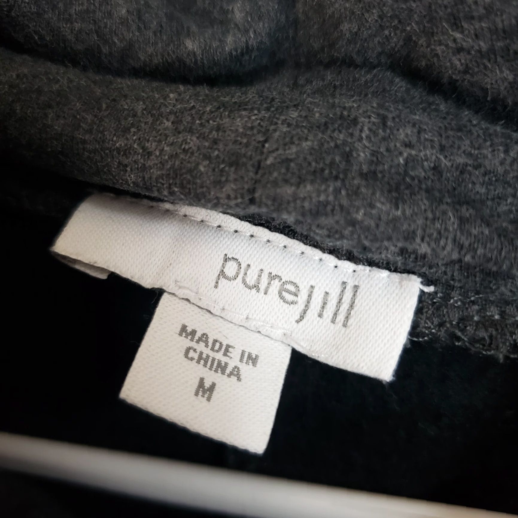 J. Jill Pure Jill Womens Tunic Top M Gray Long Sleeve Cowl Neck Cotton Blend Size M / US 6-8 / IT 42-44 - 6 Thumbnail
