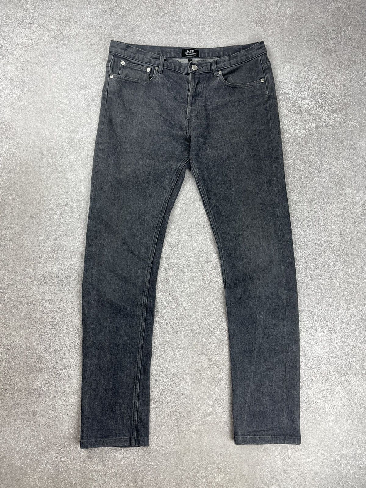 A.P.C. A.P.C. Petit Standart Selvedge Grey Denim Jeans Size 31 Size US 31 - 1 Thumbnail