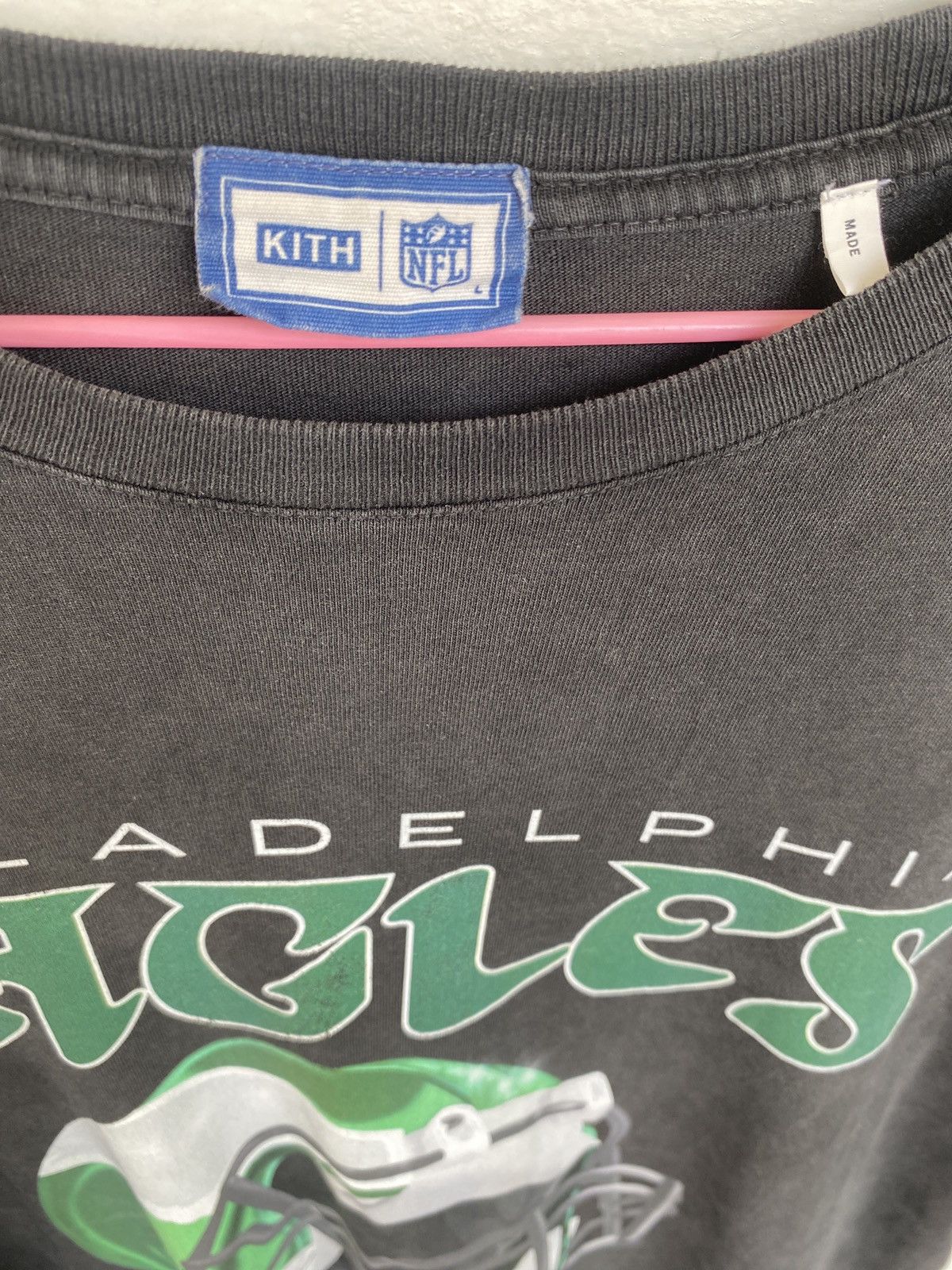 Kith Kith x NFL Eagles Vintage Tee Black Size L Size US L / EU 52-54 / 3 - 3 Thumbnail