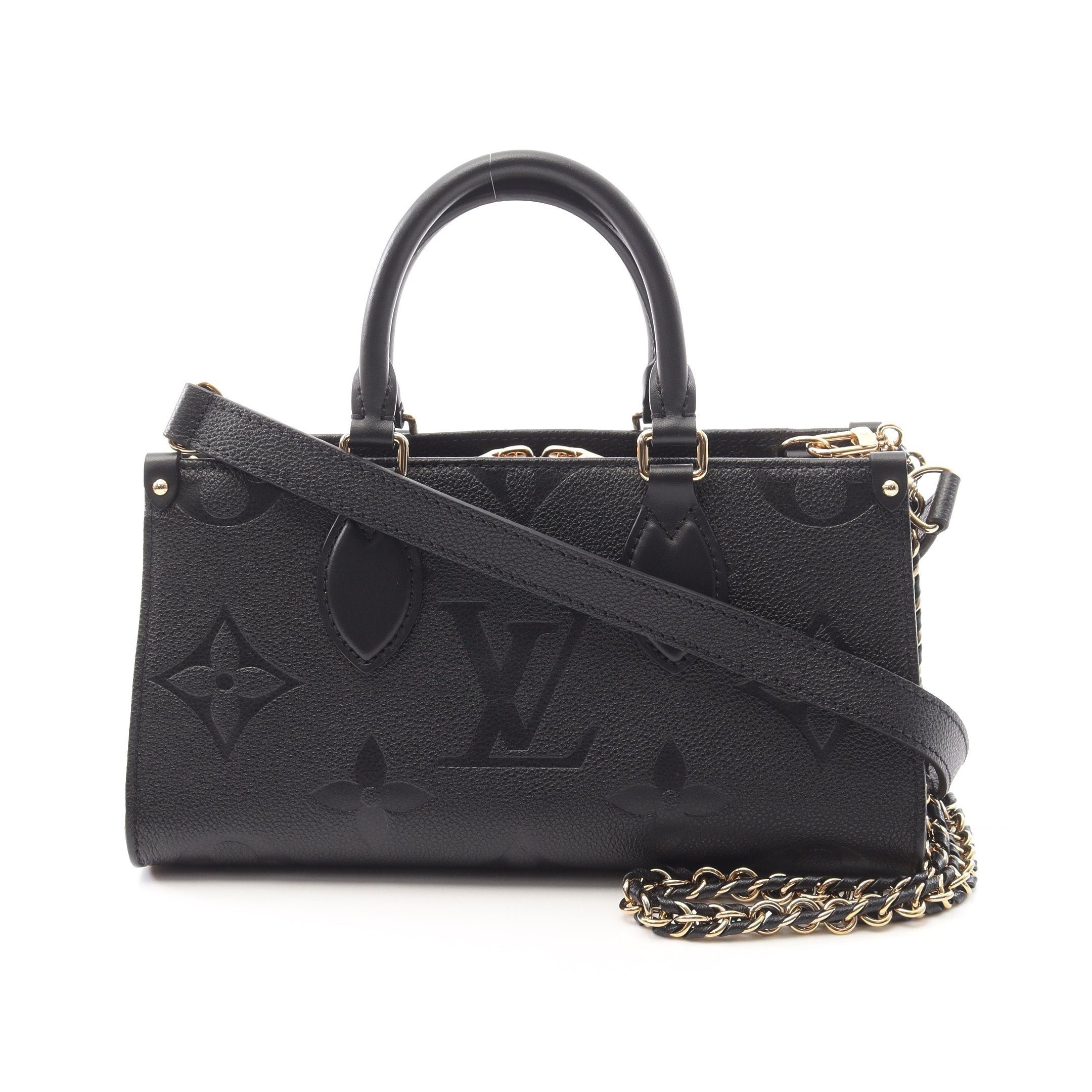 Louis Vuitton Louis Vuitton On The Go Ew Monogram Empreinte Noir Handbag Leather Black 3Way Size ONE SIZE - 1 Thumbnail