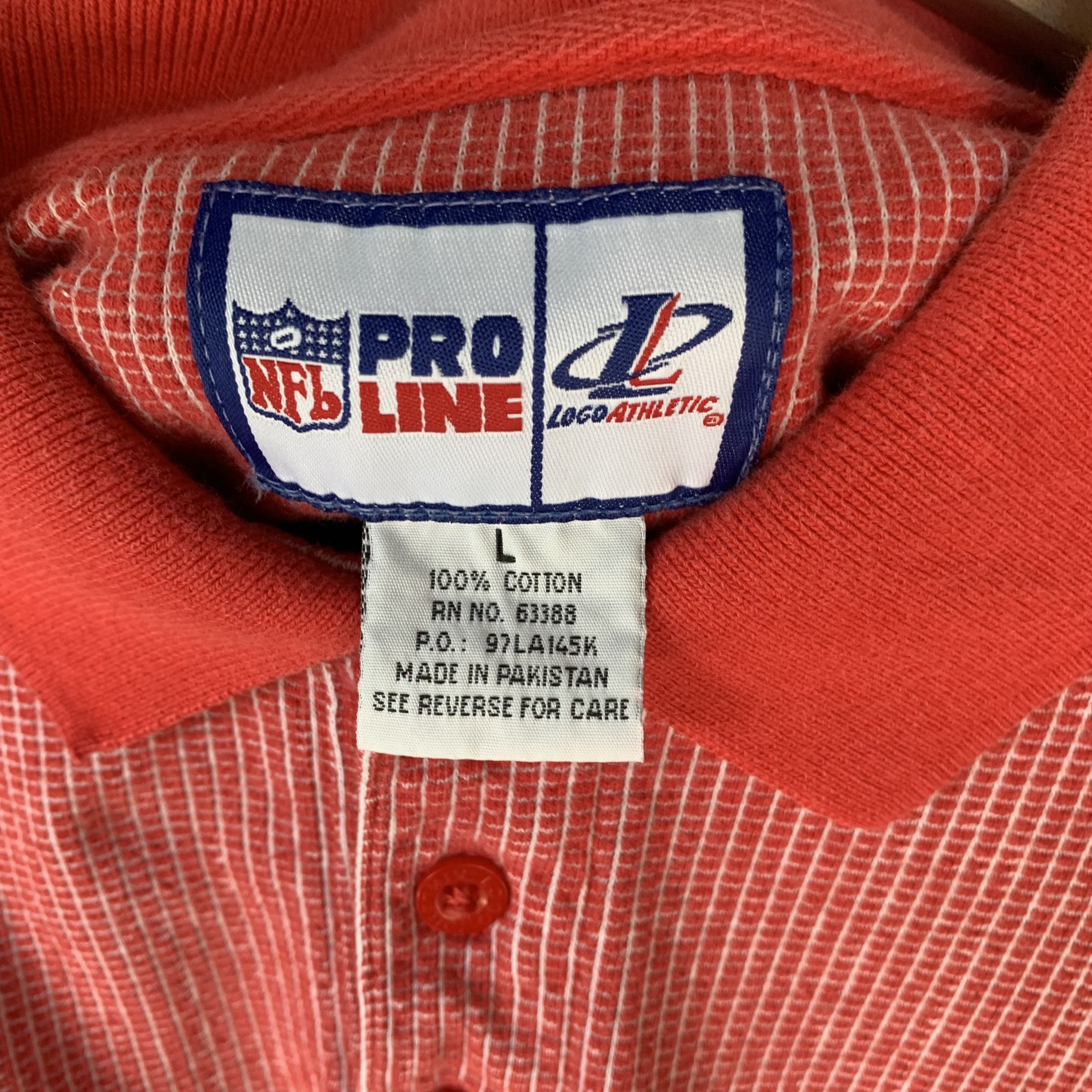 NFL Vtg Kansas City Chiefs Logo Athletic Polo Shirt Mens L NFL Size US L / EU 52-54 / 3 - 9 Thumbnail