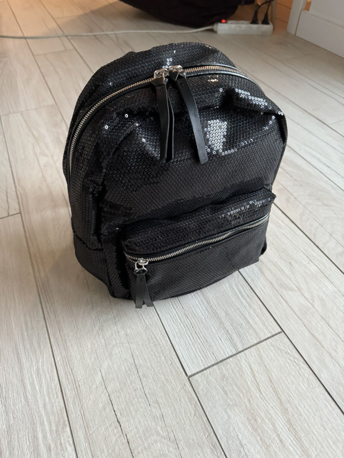 Maison Margiela DSWT! FW17 Beads Needlework Maison Margiela Black Backpack Size ONE SIZE - 2 Thumbnail