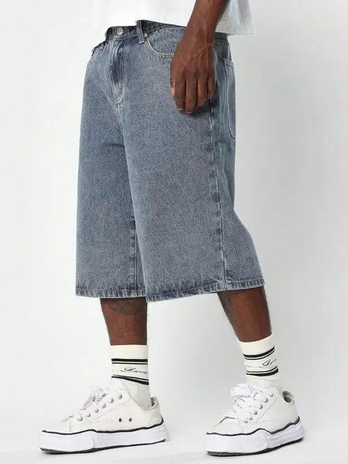 Jean Denim Jeans Washed Shorts Jorts Size US 30 / EU 46 - 2 Thumbnail