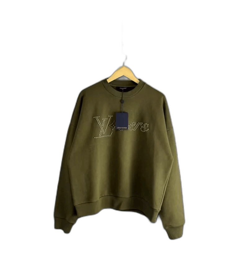 Louis Vuitton Louis Vuitton Military Green Logo Sweatshirt-yf Size US S / EU 44-46 / 1 - 1 Thumbnail