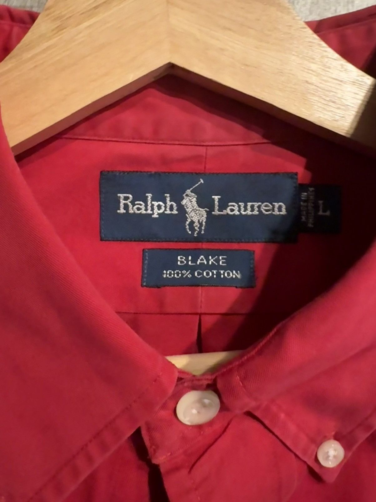 Polo Ralph Lauren Vintage Baggy Fit Ralph Lauren Dress Shirt Size US L / EU 52-54 / 3 - 3 Thumbnail