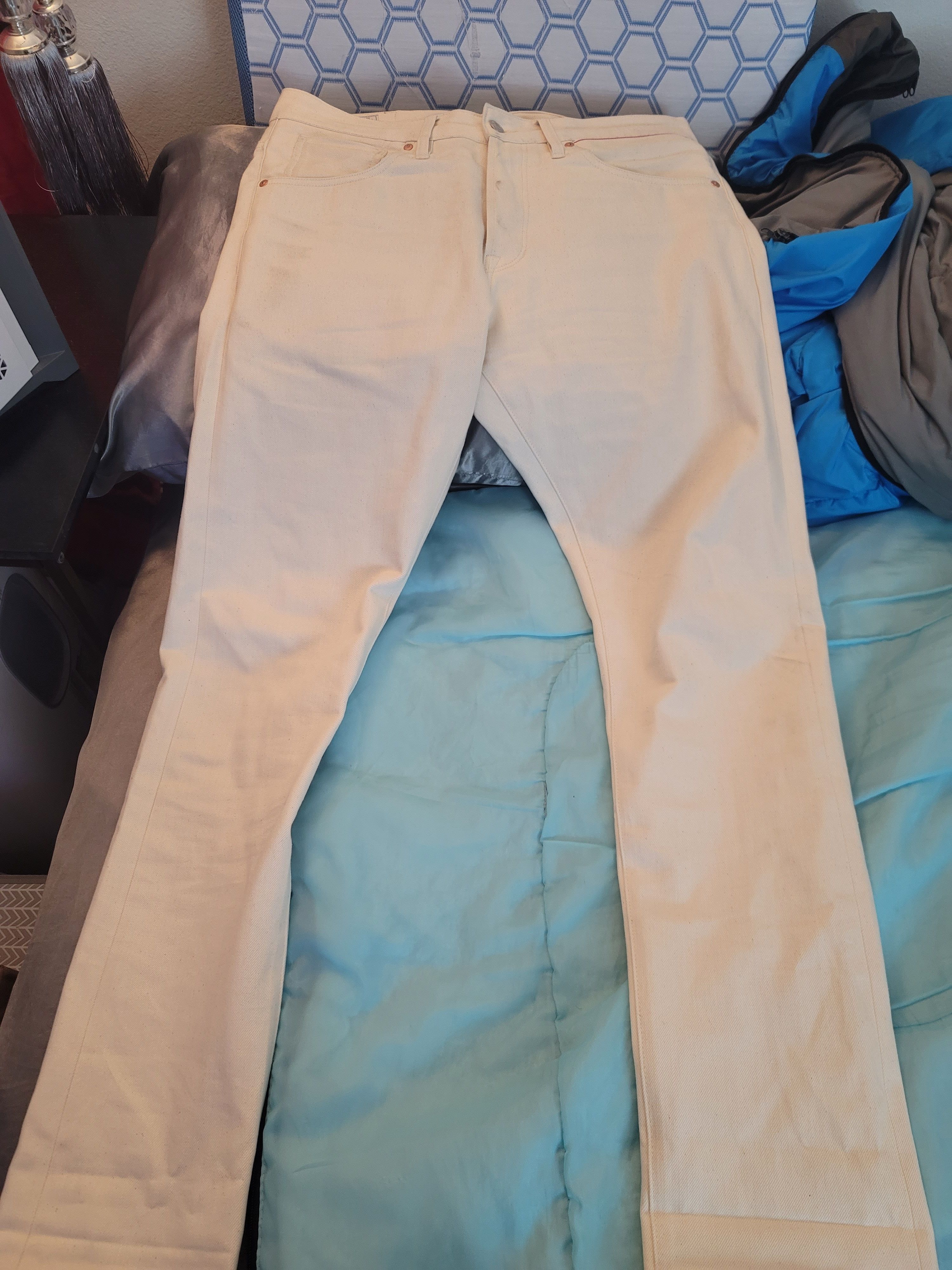 Benzak Denim Developers Benzak Denim Developers (White / 33 / B-10) Size US 33 - 1 Thumbnail