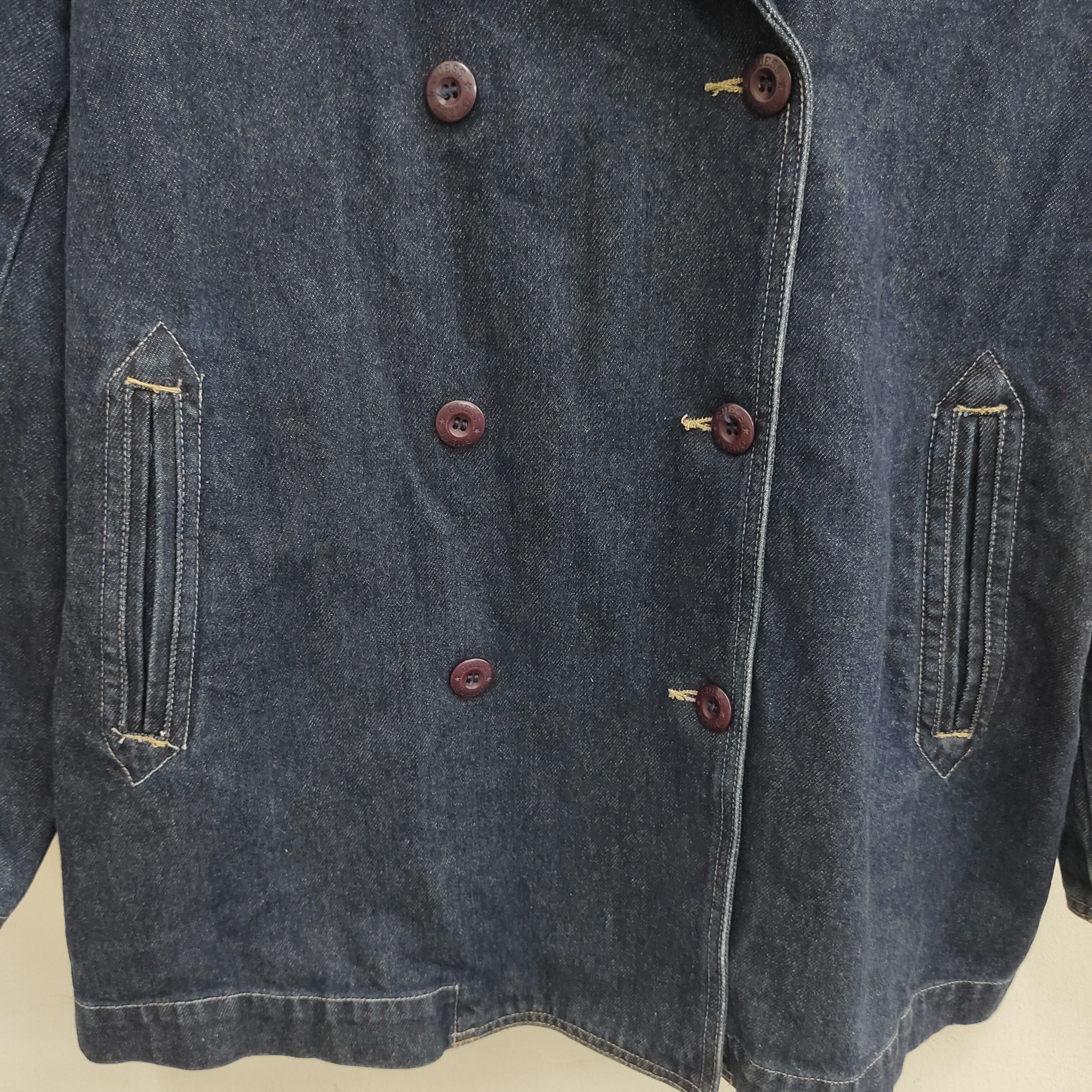 Guess Guess Double Collar Denim Jacket Size US M / EU 48-50 / 2 - 13 Thumbnail