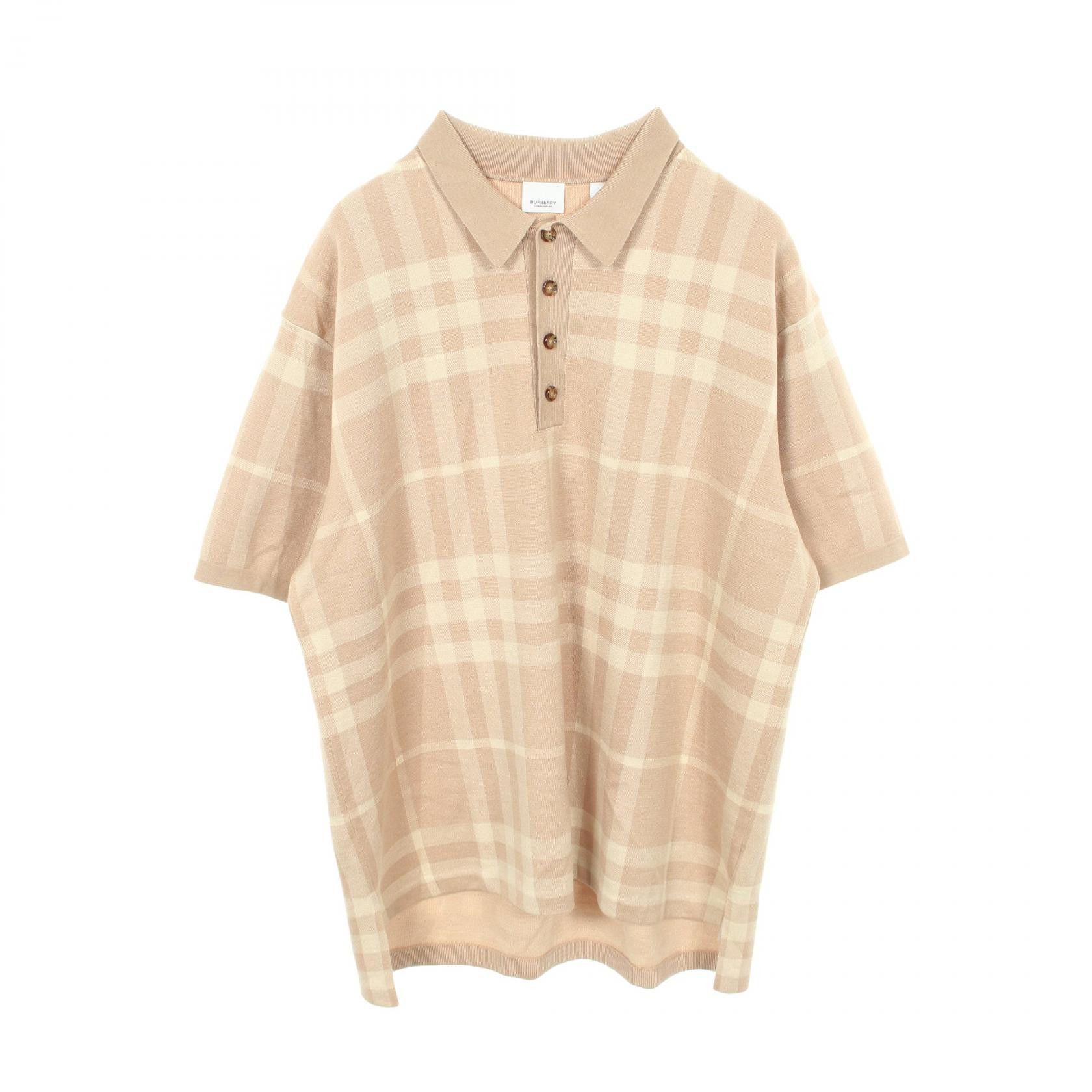 Burberry Burberry Burberry Check Jacquard Wool Silk Polo shirt Textile Tops DUTY FREE for USA Size ONE SIZE - 1 Thumbnail