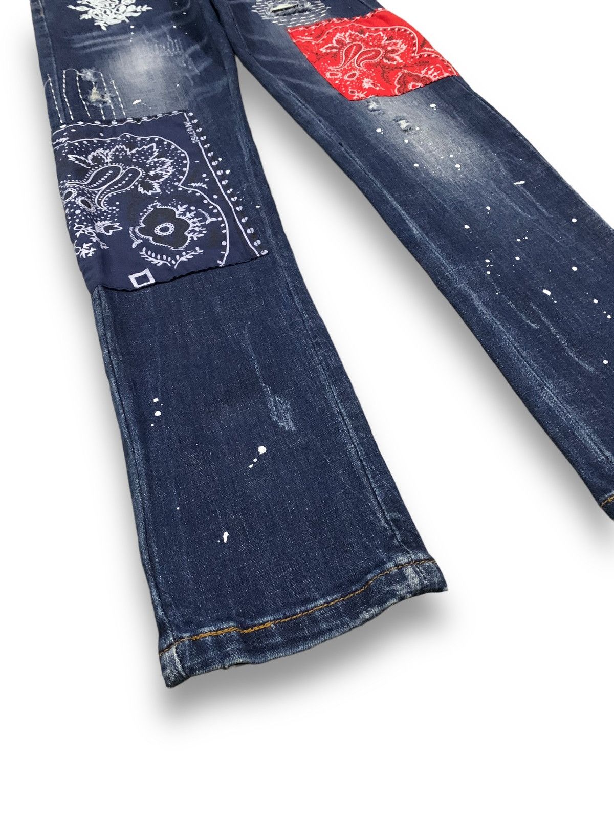 Kapital Vintage Boro Sashiko Bandana Patchwork Jeans like Kapital Size US 29 - 8 Thumbnail