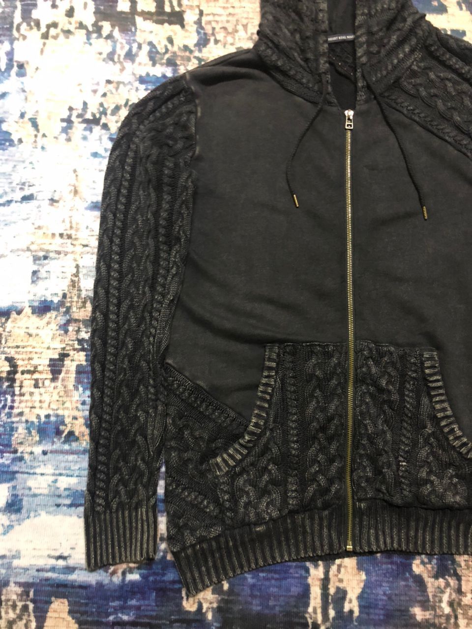 If Six Was Nine Japanese Heart Real Master Cable Knit Hoodie Zipper Rare Size US M / EU 48-50 / 2 - 7 Thumbnail