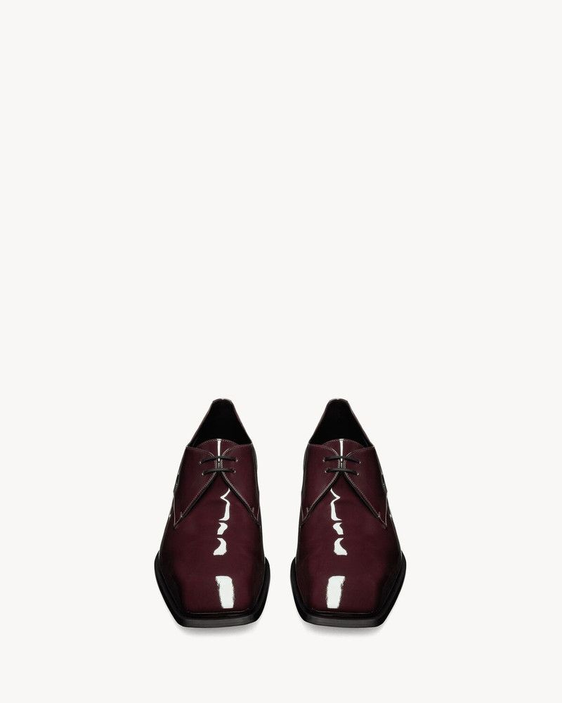 Saint Laurent Paris o1s1wg110126 800679 Jean Derbies Shoes in Patent Leather Size US 11 / EU 44 - 2 Thumbnail