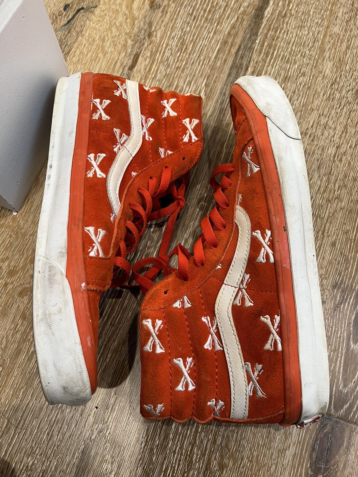 Vans × Wtaps Vans wtaps sk8 hi lx orange bones sneakers Size US 10.5 / EU 43-44 - 5 Thumbnail