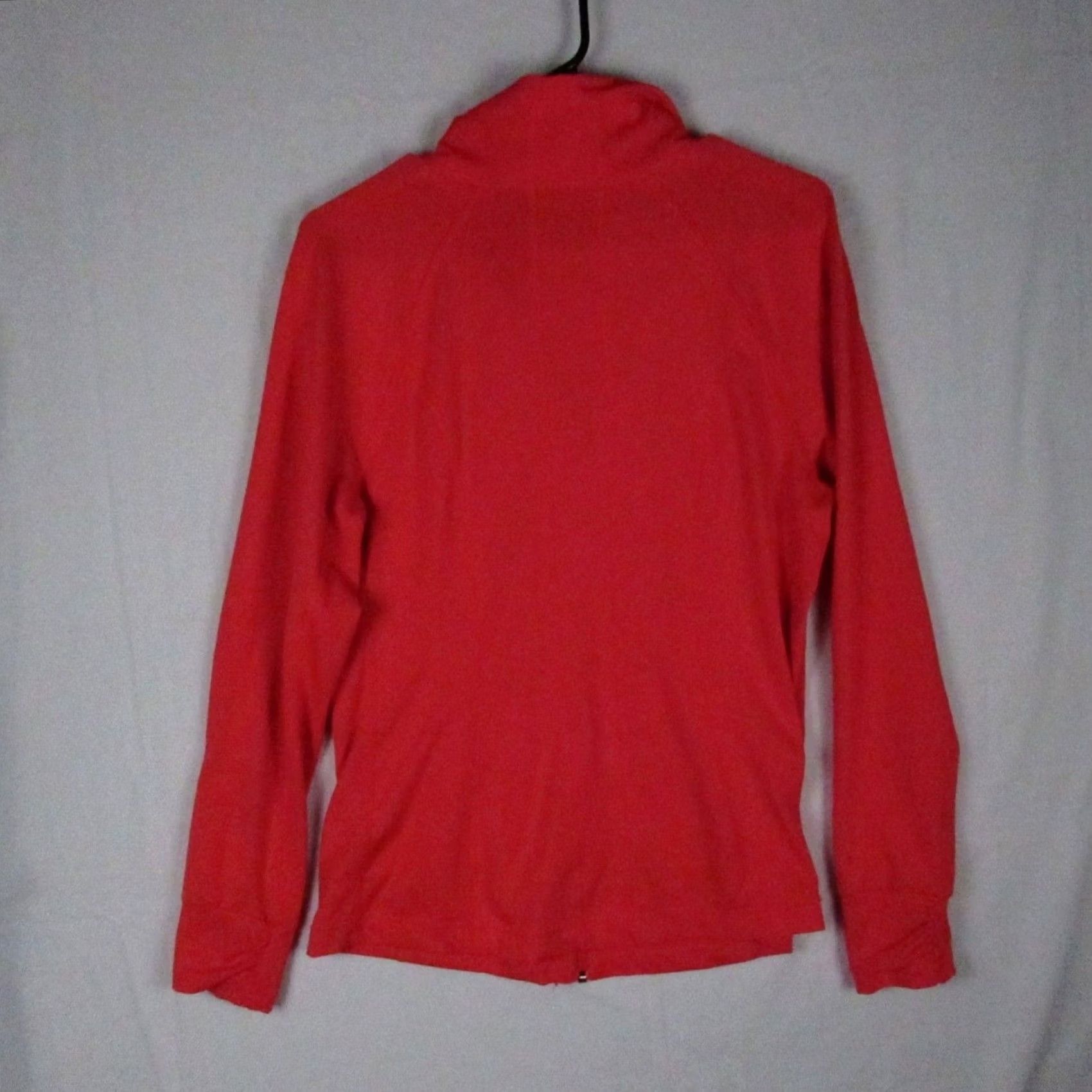 Vintage Tangerine Womens Activewear Jacket Medium Red Full Zip Pockets Athletic Track Jacket Size M / US 6-8 / IT 42-44 - 2 Thumbnail
