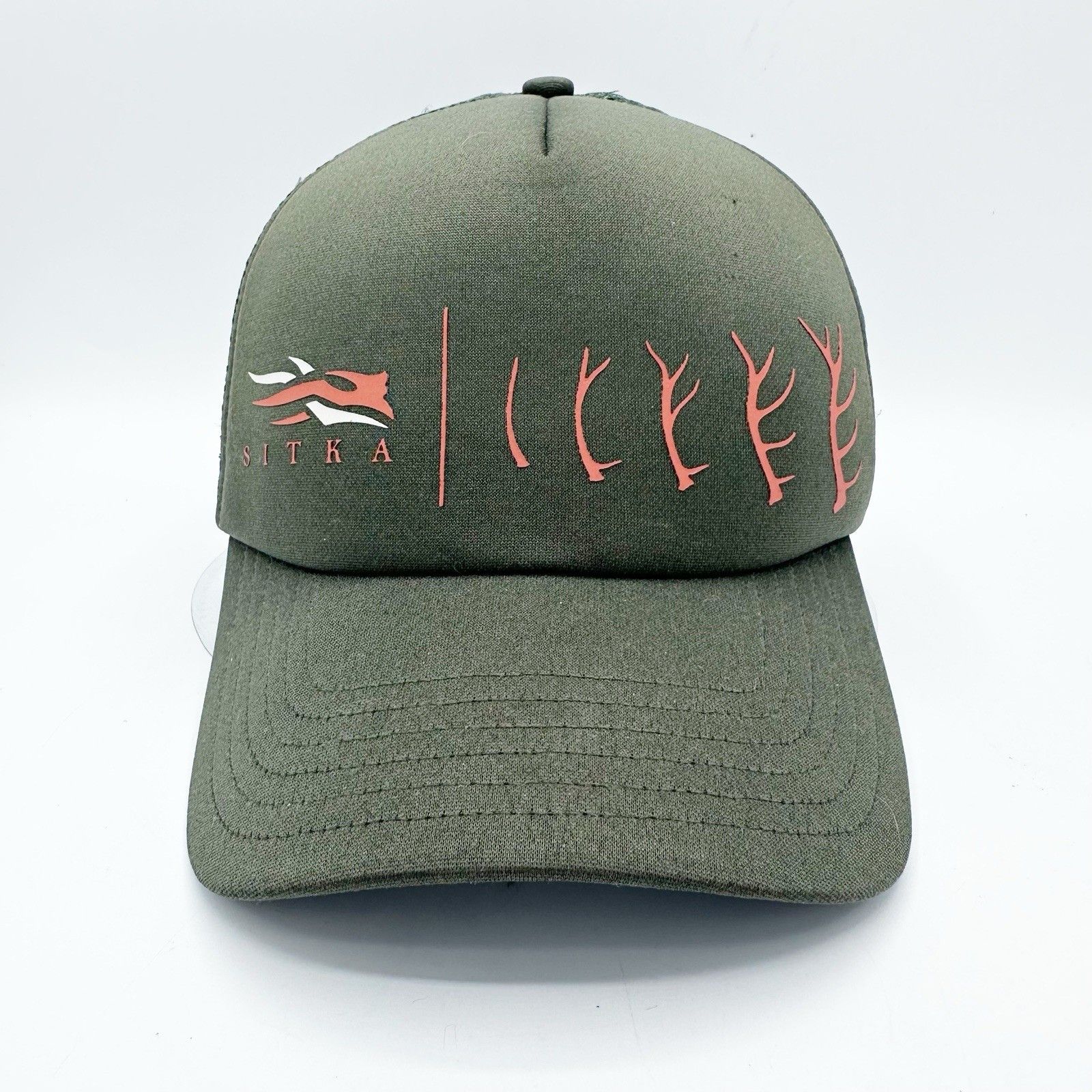 SITKA Sitka Gear Antler Evolution Foam Trucker Hat Green Snapback Size ONE SIZE - 2 Thumbnail