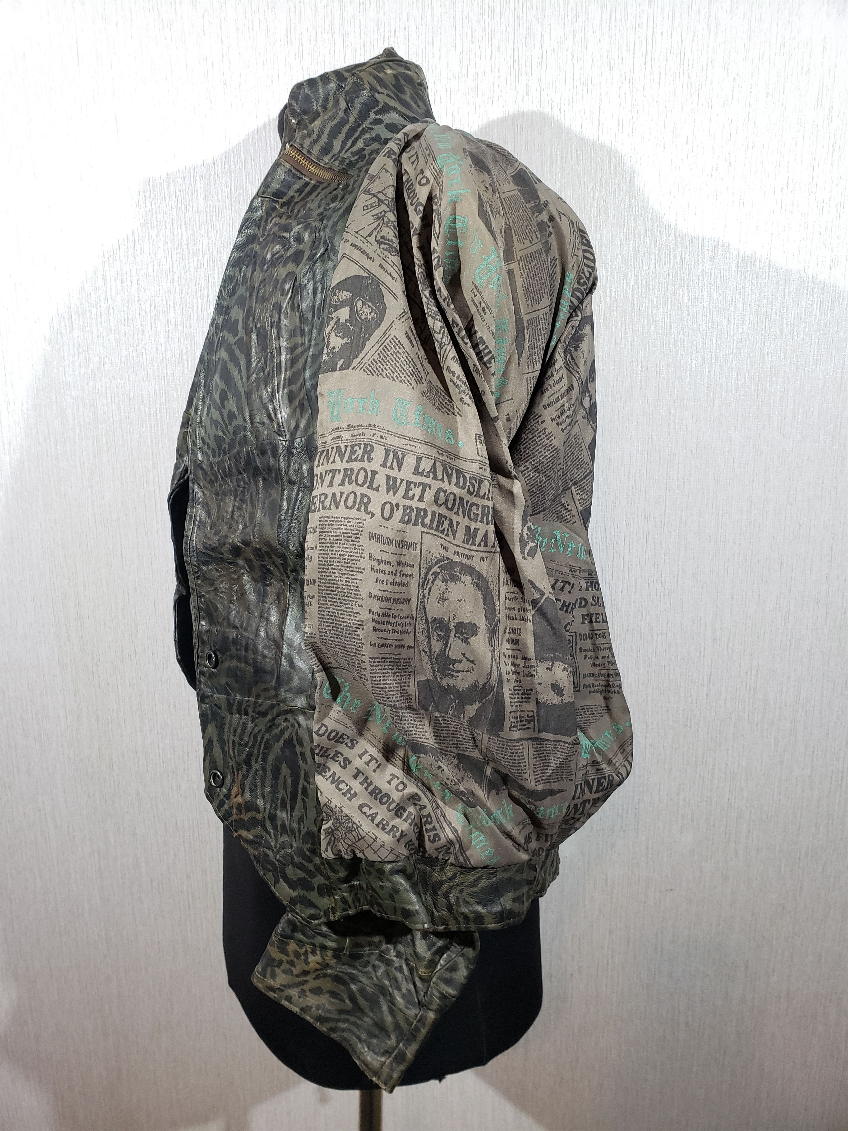 Other Stylish women's leather jacket in bat style. Size L / US 10 / IT 46 - 8 Thumbnail