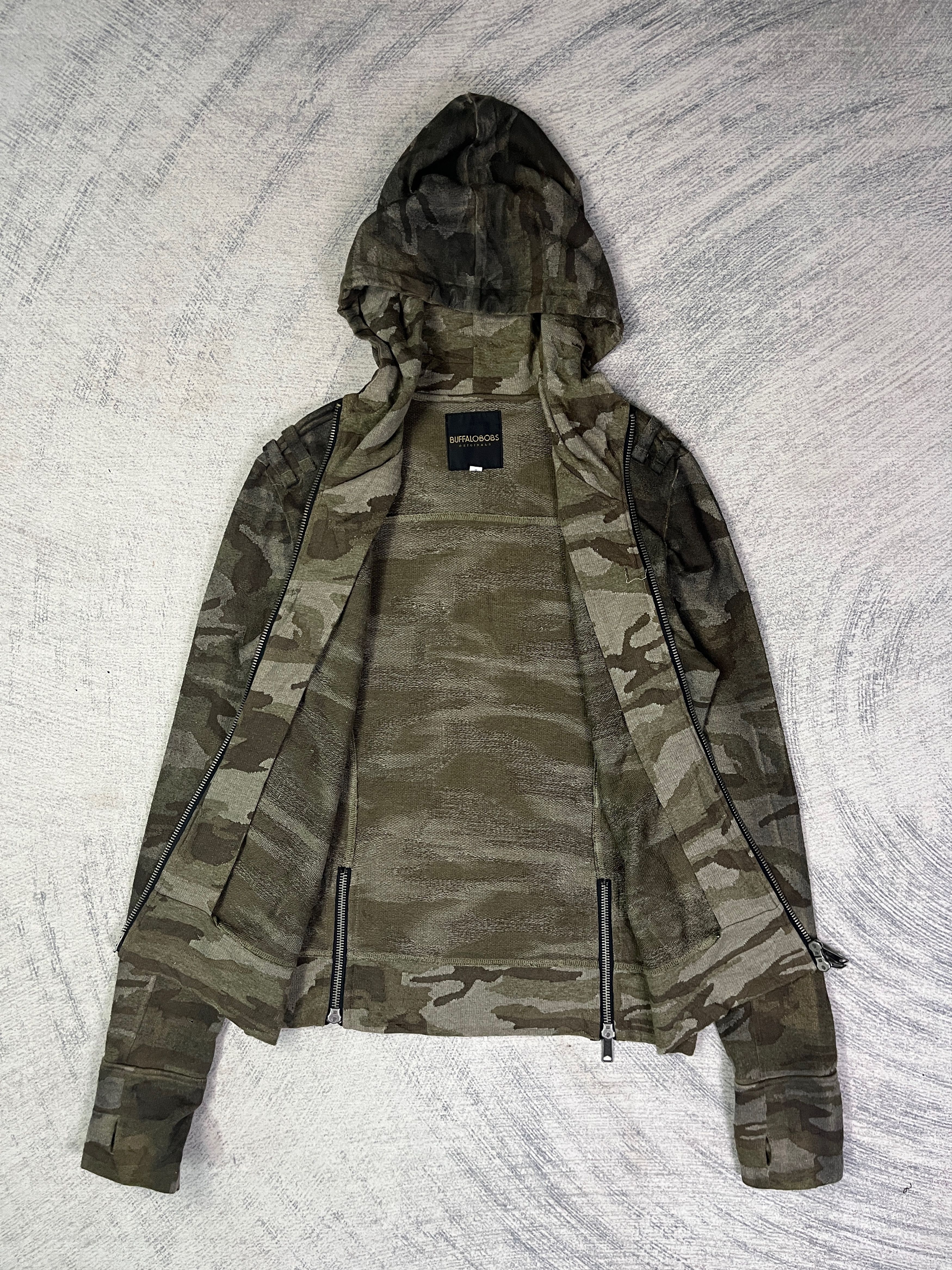 BUFFALO BOBS Buffalo Bobs Camo Military Style Zip Up Hoodie Size US M / EU 48-50 / 2 - 11 Thumbnail