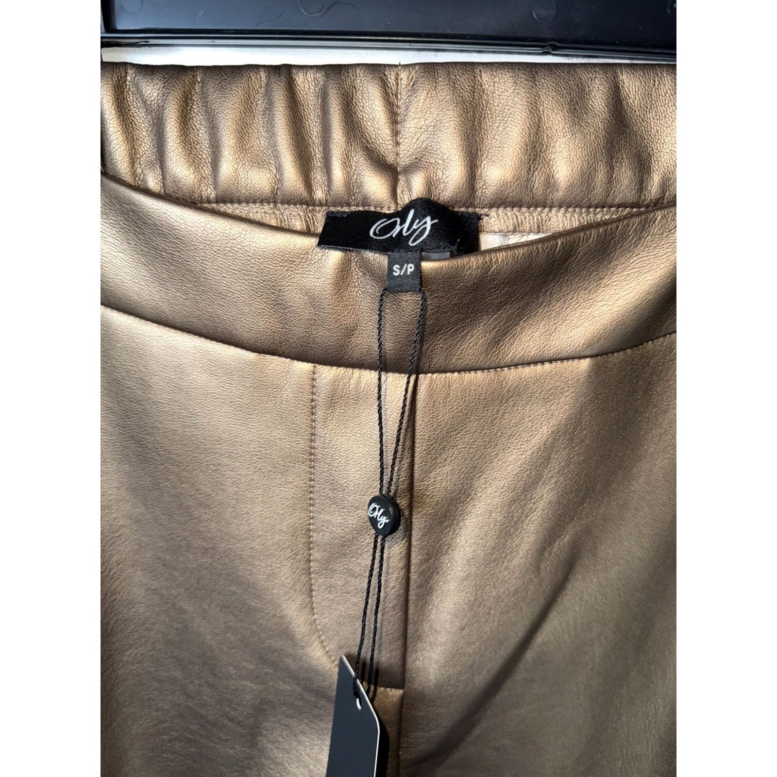 Vintage Orly Pants Womens Size S Pull On GOLD ANTIQUE NWT 29” Inseam Size 28" / US 6 / IT 42 - 2 Thumbnail