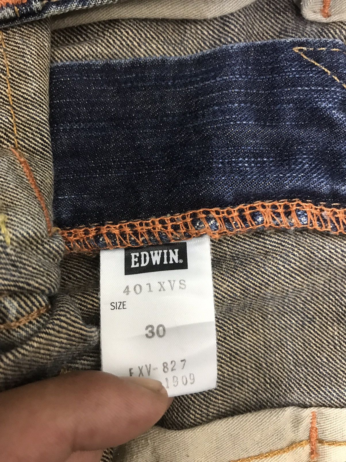 Edwin 💥FLARE💥ARCHIVAL EDWIN 401XVS STONE WASH DENIM F326 Size US 31 - 19 Thumbnail