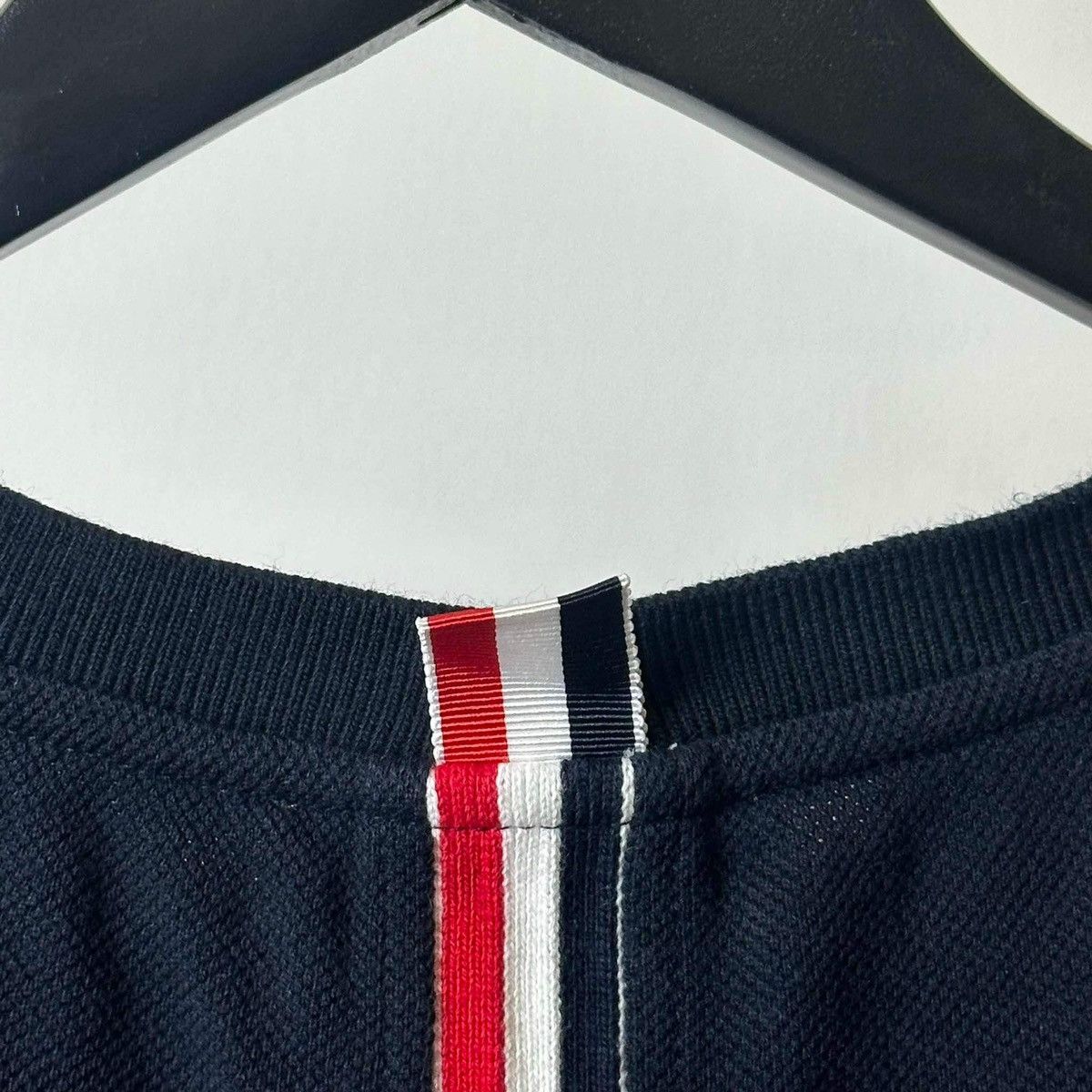 Thom Browne THOM BROWNE BACK STRIPED NAVY T SHIRT Size US L / EU 52-54 / 3 - 11 Thumbnail