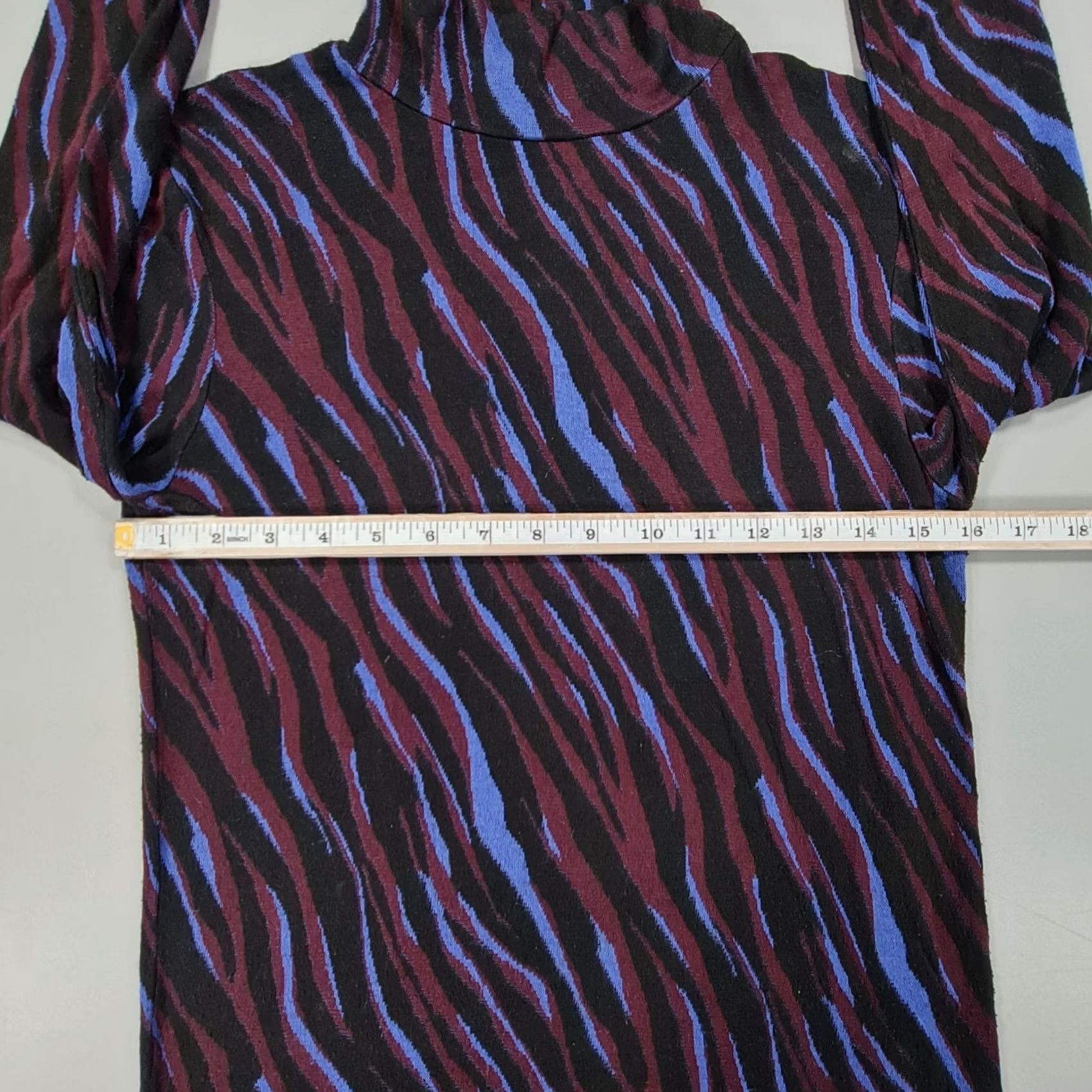 Rodebjer Rodebjer Jumper Blue Black Mock Neck Knit Pullover Womens Medium Size M / US 6-8 / IT 42-44 - 4 Thumbnail
