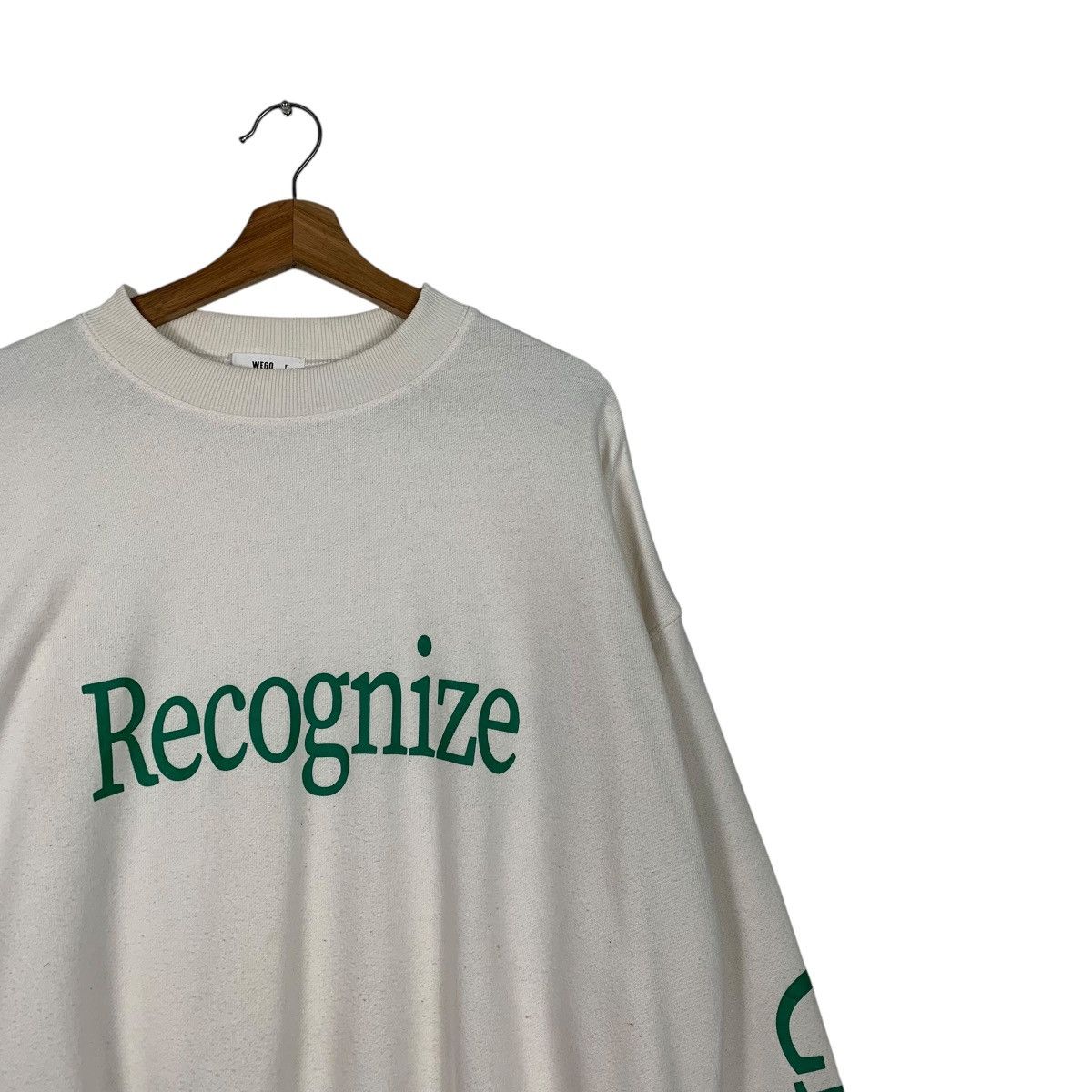 Japanese Brand Japanese Brand Wego Recognize Crewneck Sweatshirt Size US M / EU 48-50 / 2 - 5 Thumbnail