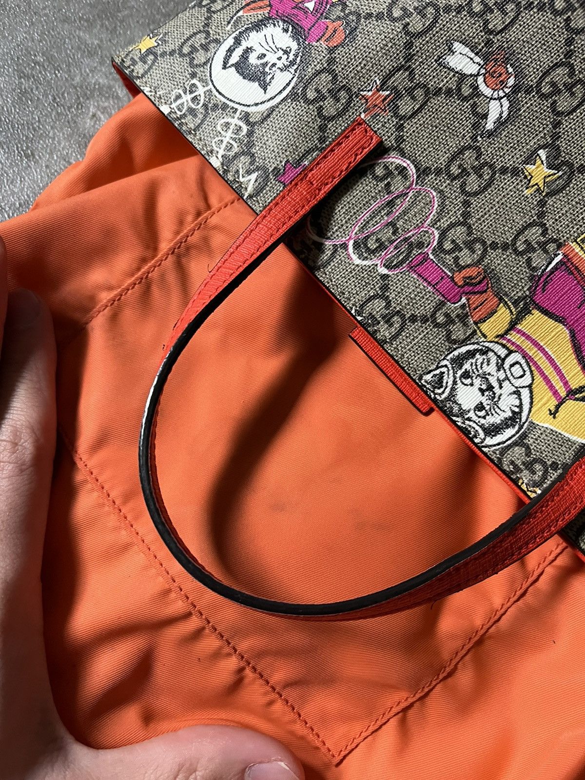 Gucci Gucci GG Monogram Spacecat leather tote bag Size ONE SIZE - 12 Thumbnail
