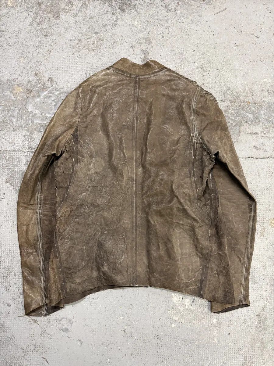 Isaac Sellam Experience FW2025 Isaac Sellam Anatomique Crasse Pouille Grey Leather Jacket Size US M / EU 48-50 / 2 - 2 Thumbnail