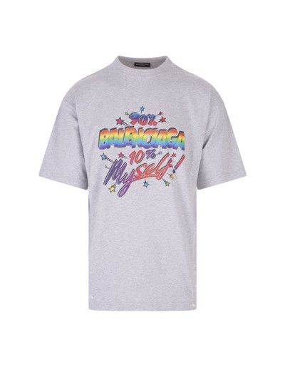 o1mt1gz0524 90/10 Large Fit T-Shirt in Grey