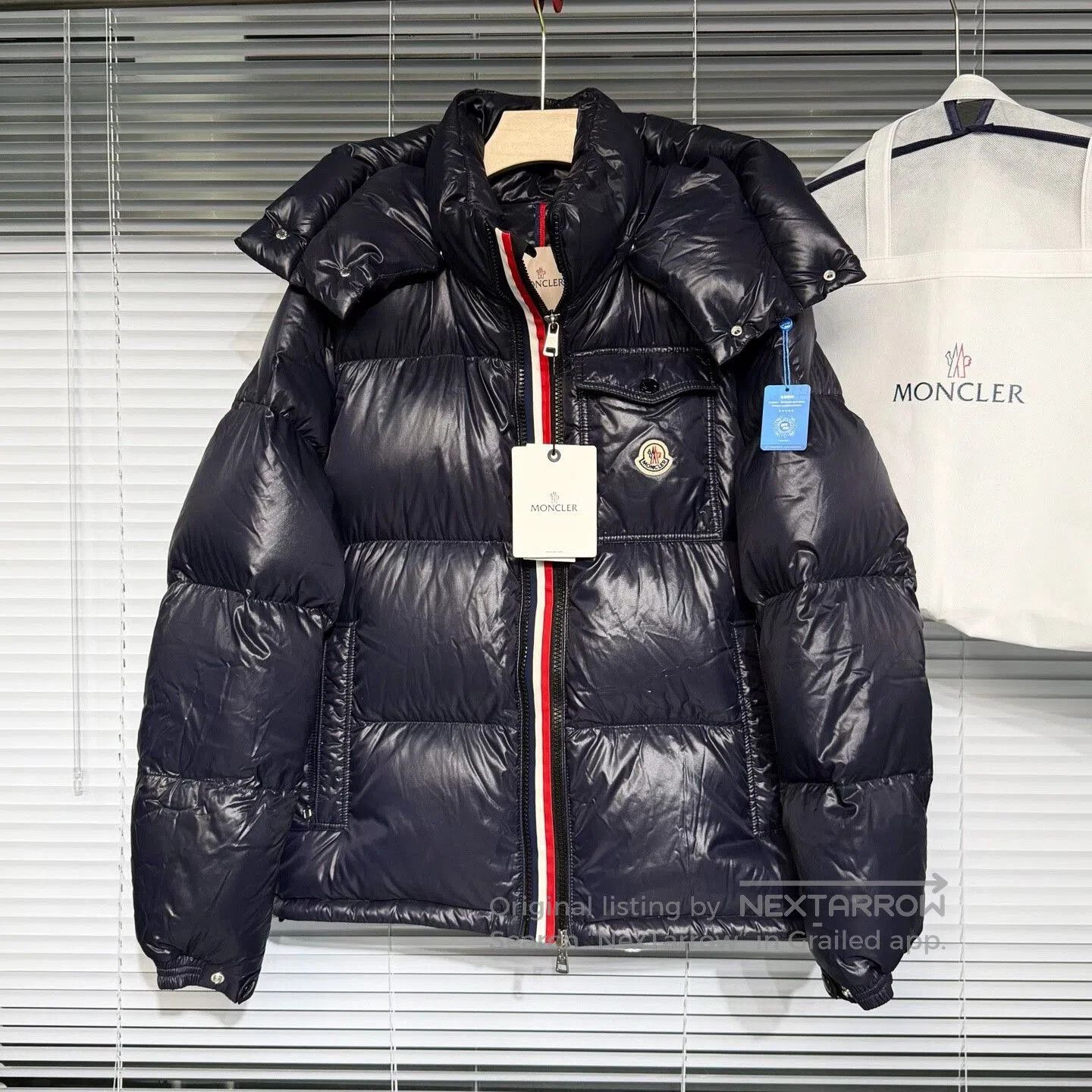 Moncler Moncler Montbeliard Down Jacket with Removable Hood. Size US XL / EU 56 / 4 - 1 Thumbnail