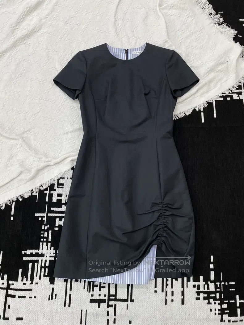 Dior Dior Black irregular design dress Size XS / US 0-2 / IT 36-38 - 1 Thumbnail