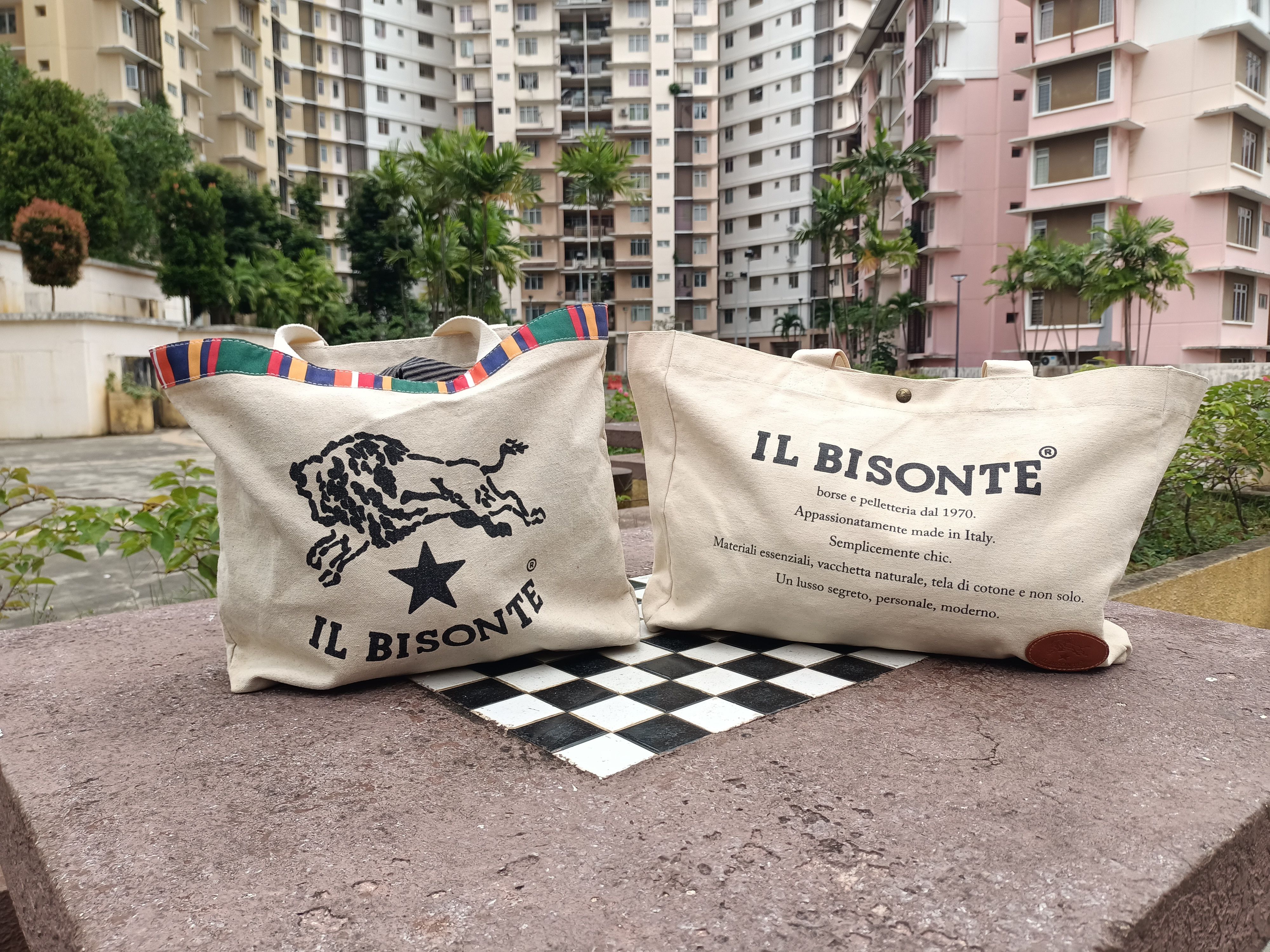 Il Bisonte IL Bisonte duck canvas tote bag combo 2pc Size ONE SIZE - 1 Thumbnail