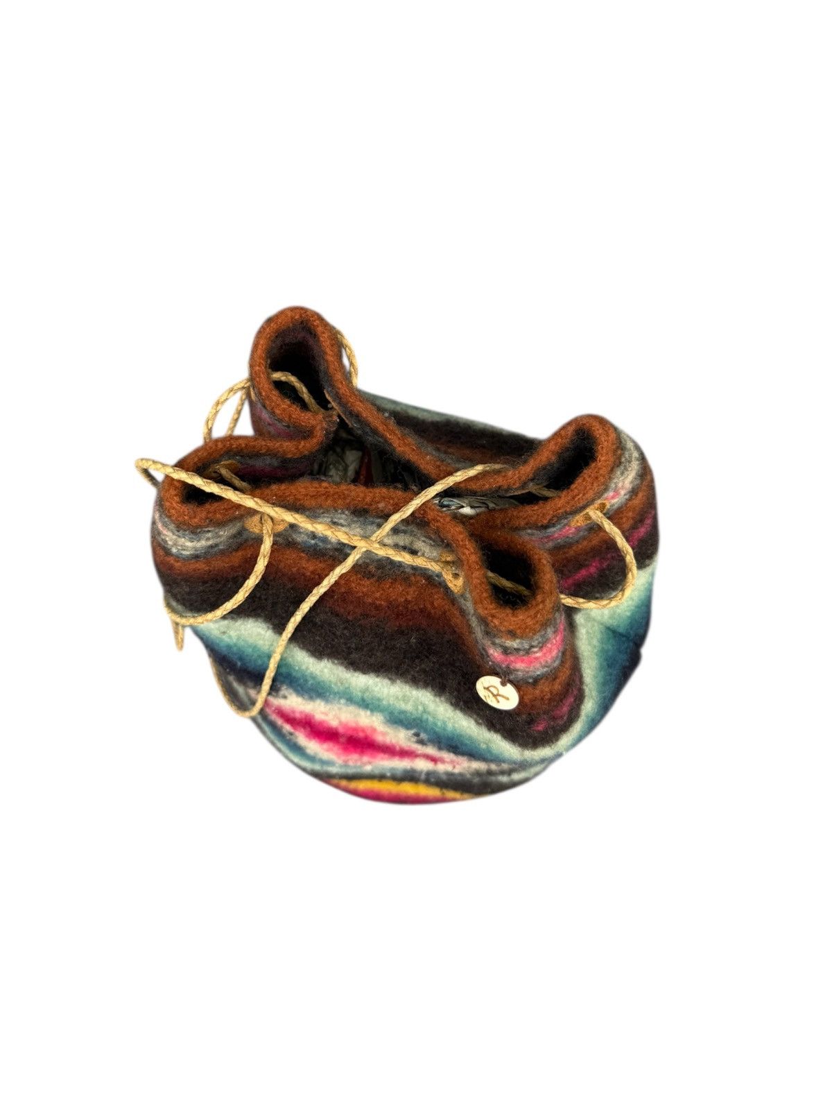 45rpm 45rpm Native Wool Drawstring Bucket Bag Size ONE SIZE - 5 Thumbnail