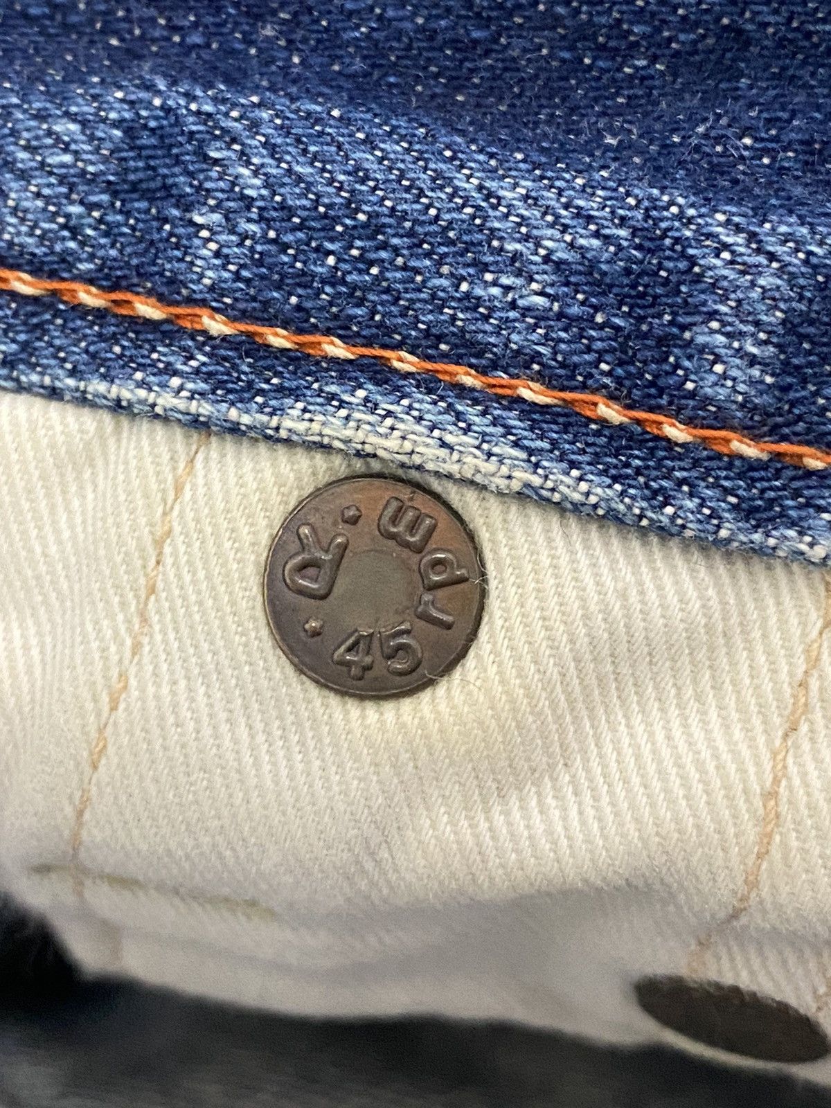 Vintage 45 RPM Archive Japan Jeans Light Mud Dirty Washed