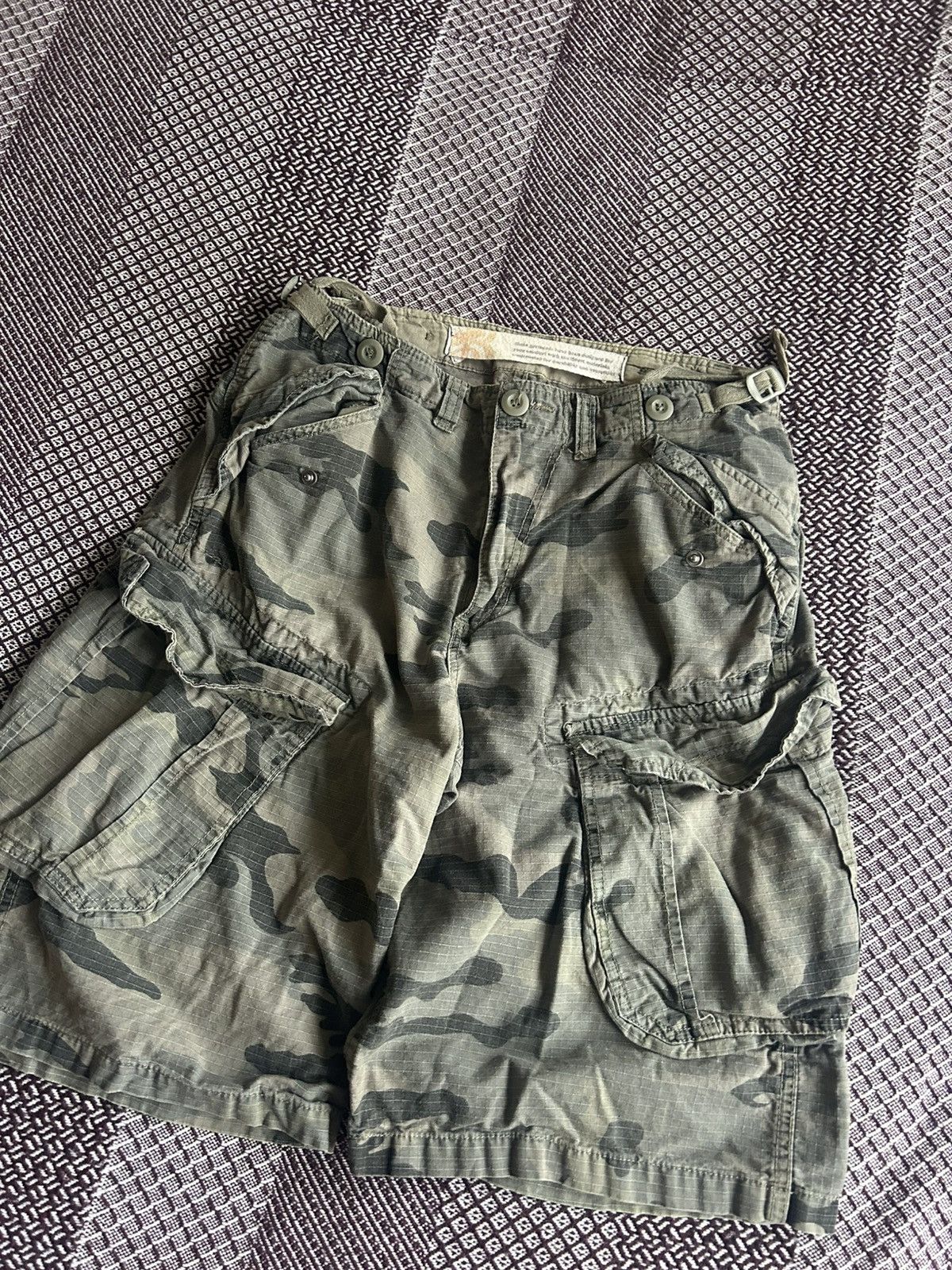 Burton Vintage Cargo Camo Shorts Burton Military Style Streetwear Size US 30 / EU 46 - 3 Thumbnail