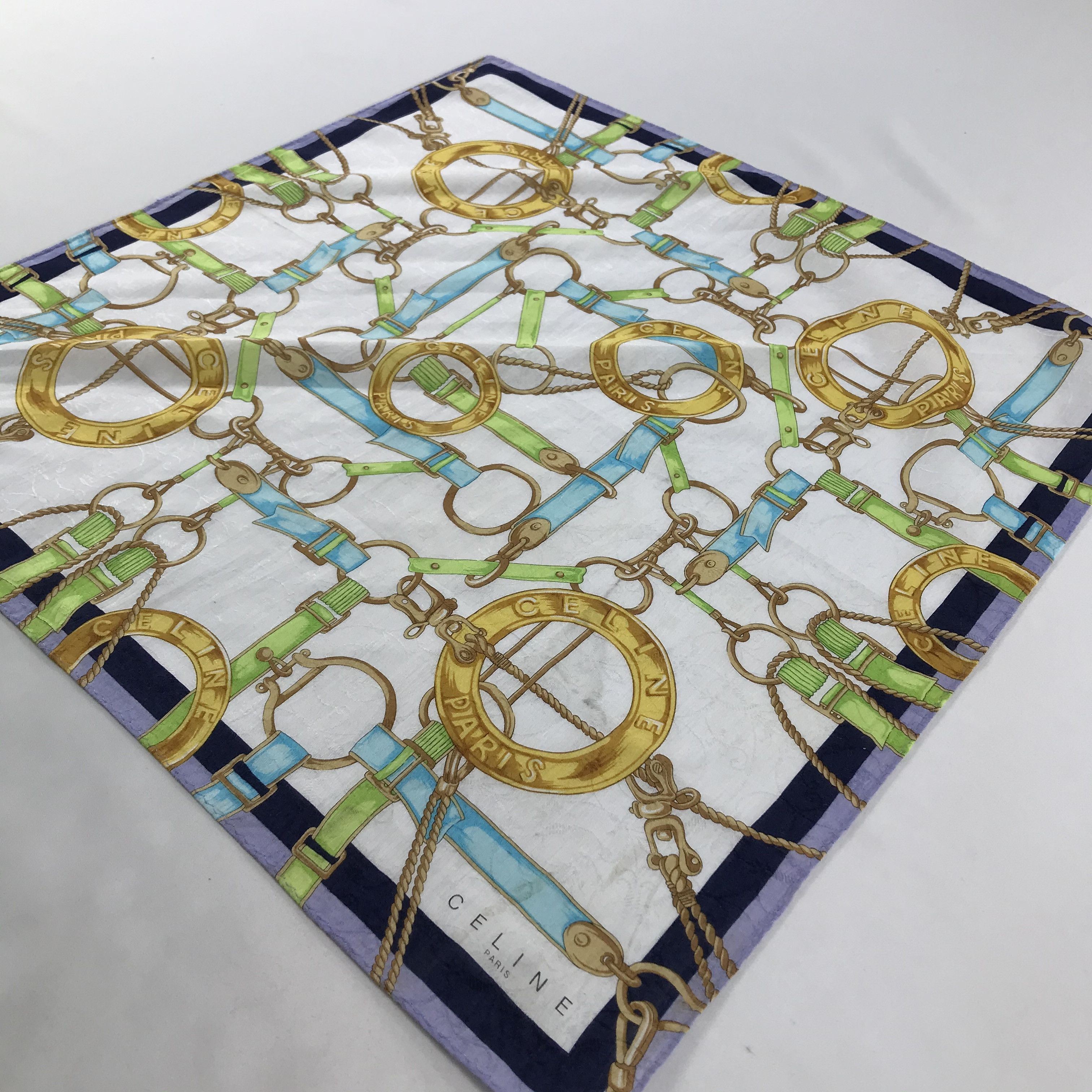 Celine × Vintage Celine Bandana / Handkerchief / Neckerchief - S1412 Size ONE SIZE - 2 Thumbnail