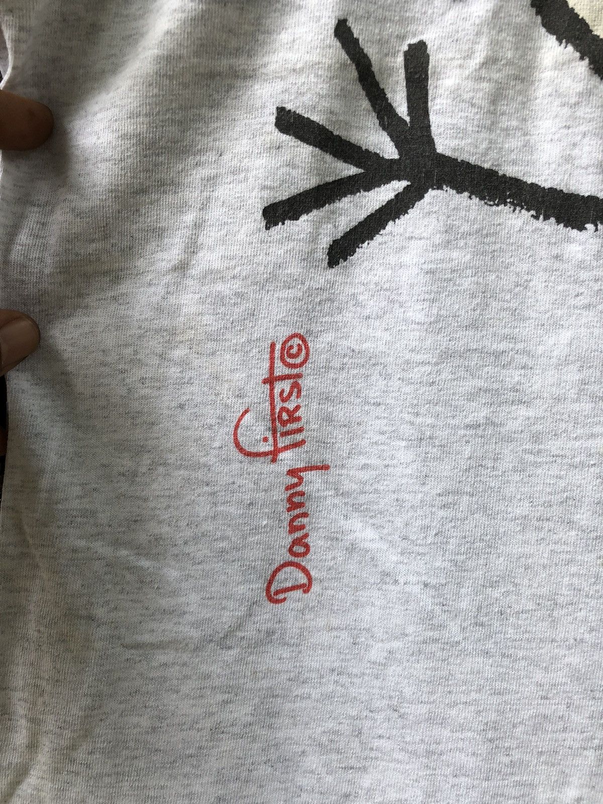 Vintage Vintage 90s Danny First Mirror Cap Jeans Design Tee Size US XL / EU 56 / 4 - 8 Thumbnail