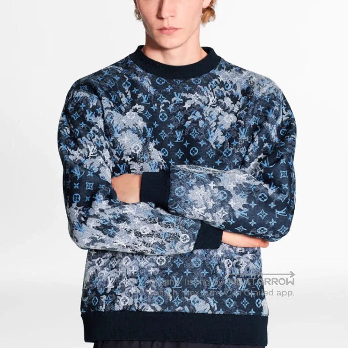 Louis Vuitton lv monogram sweatshirt with ribbed collar. Size US XL / EU 56 / 4 - 6 Thumbnail